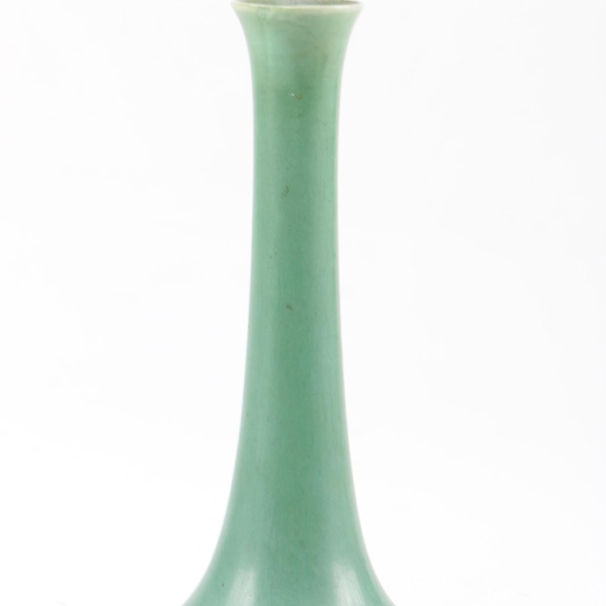 1922 Rookwood Pottery Green Bud Vase