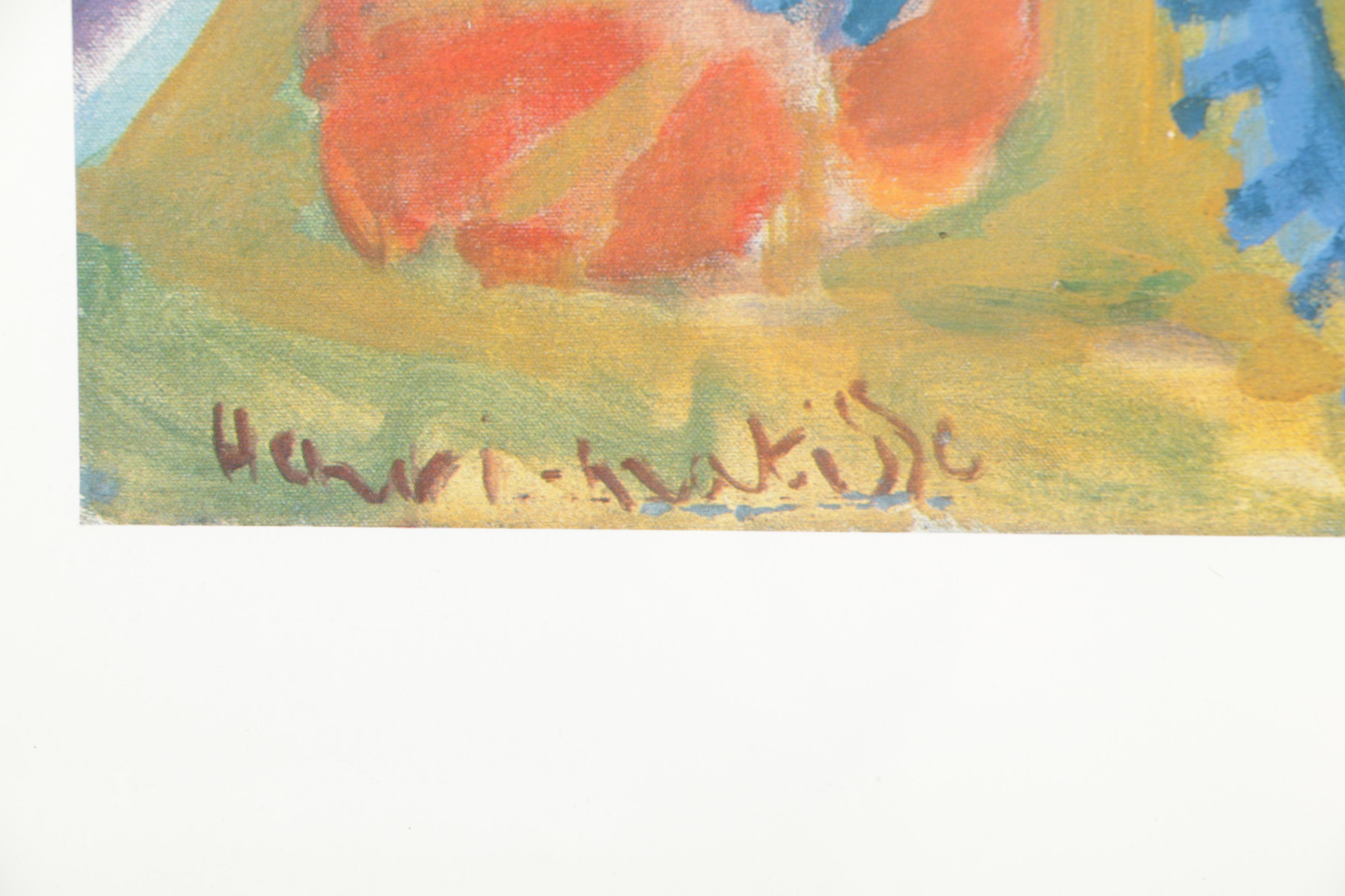 MoMA 1992 Poster for Matisse Exhibit After "Anemones in an Earthenware Vase"