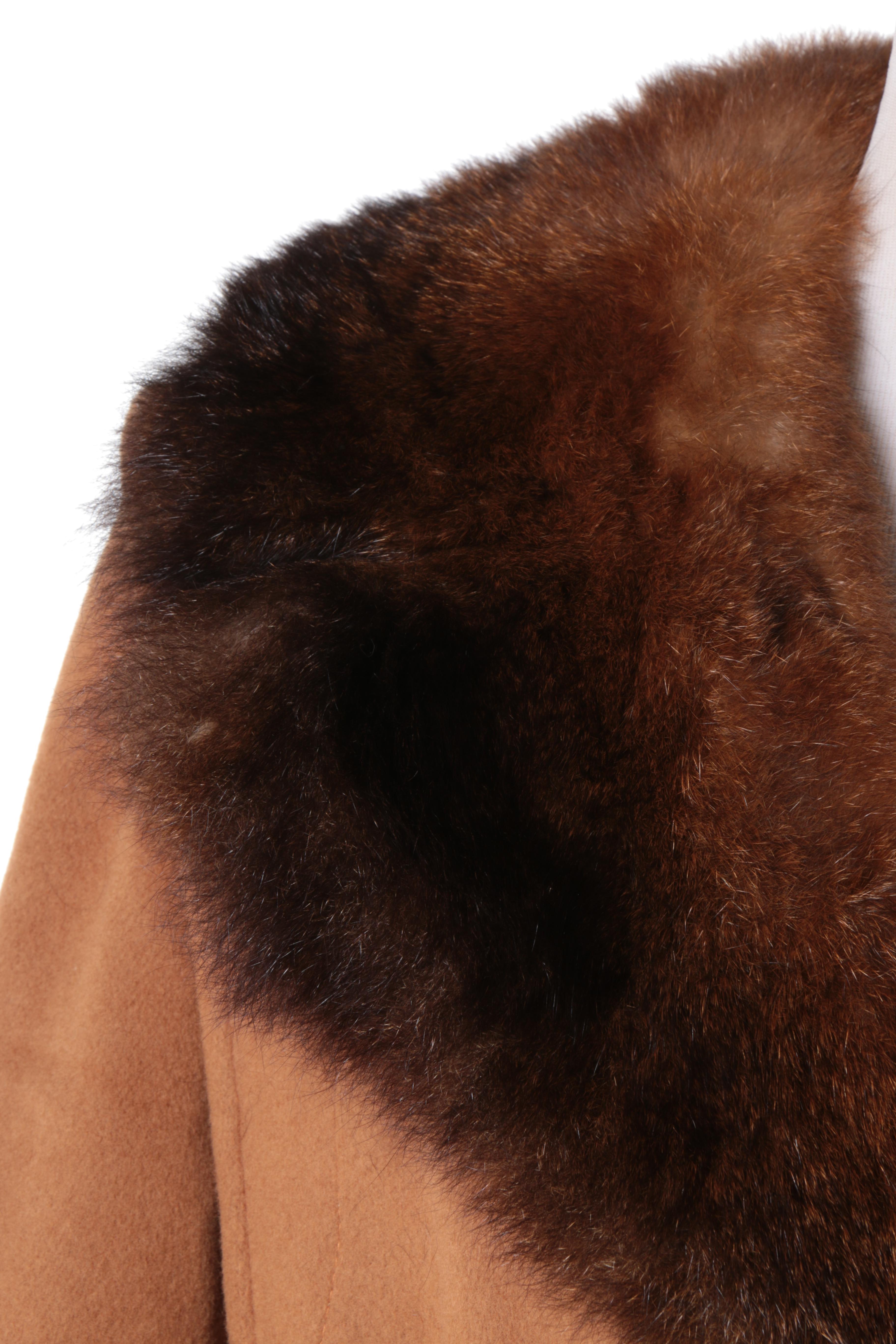 Vintage Wool and Australian Opossum Coat