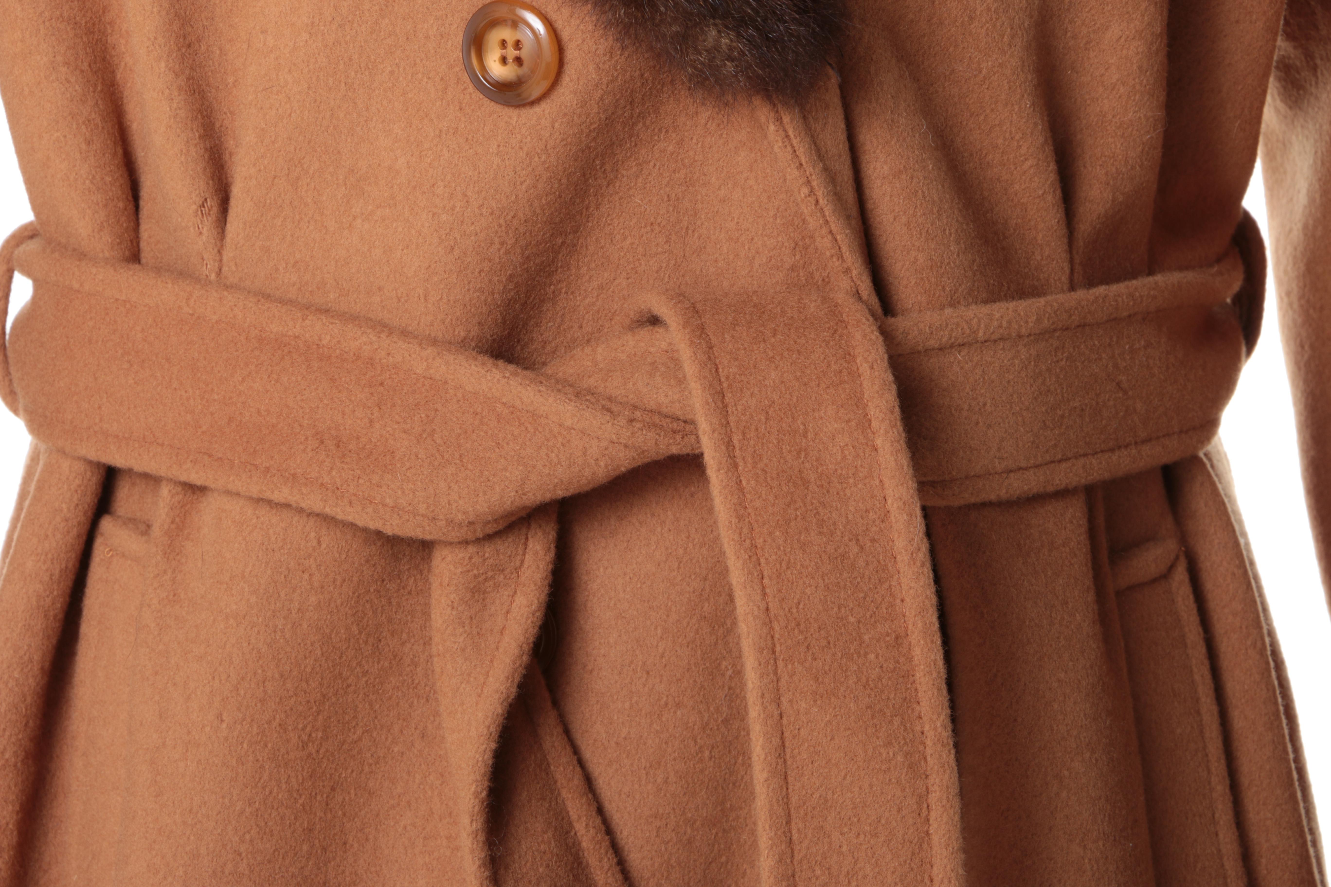 Vintage Wool and Australian Opossum Coat