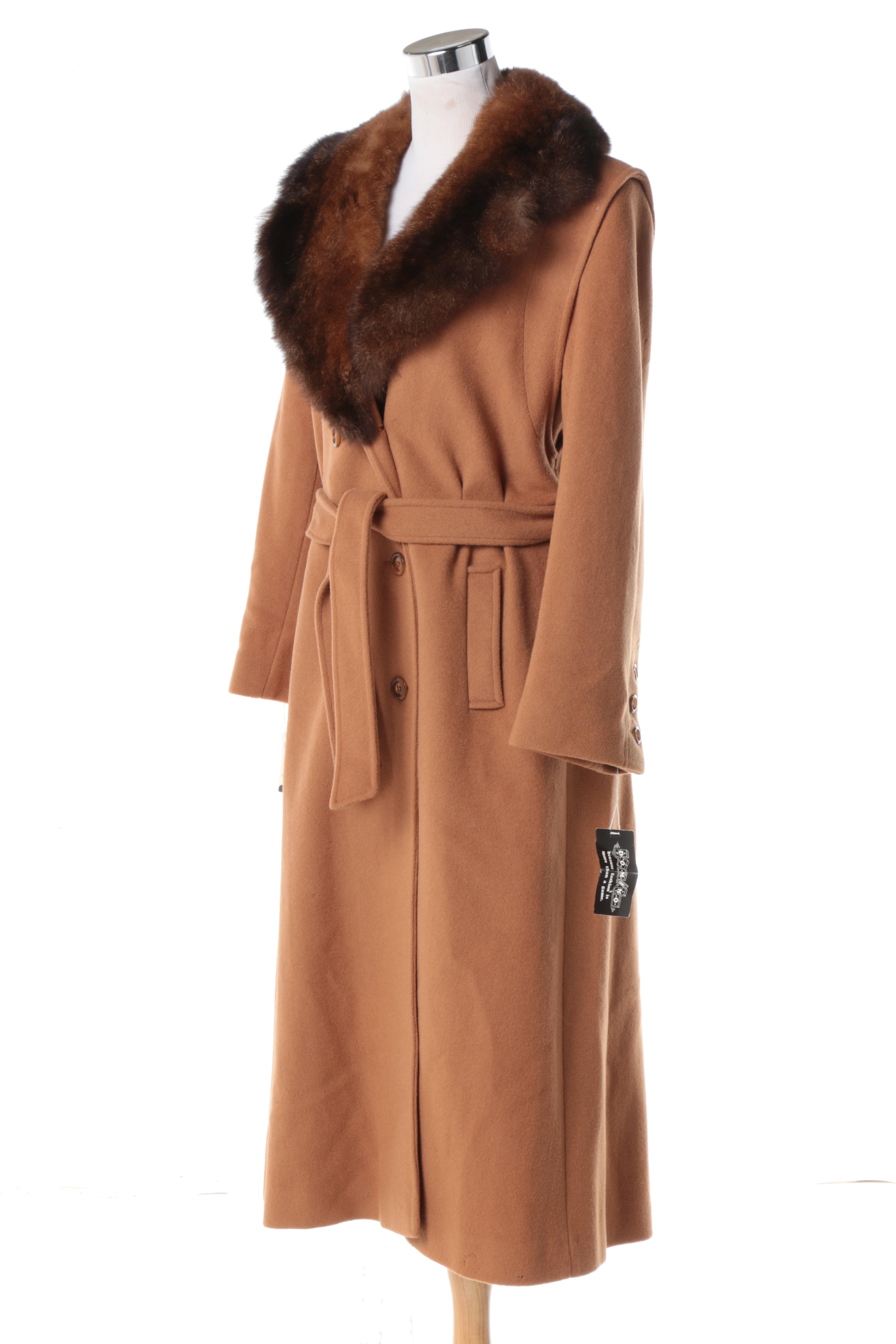 Vintage Wool and Australian Opossum Coat