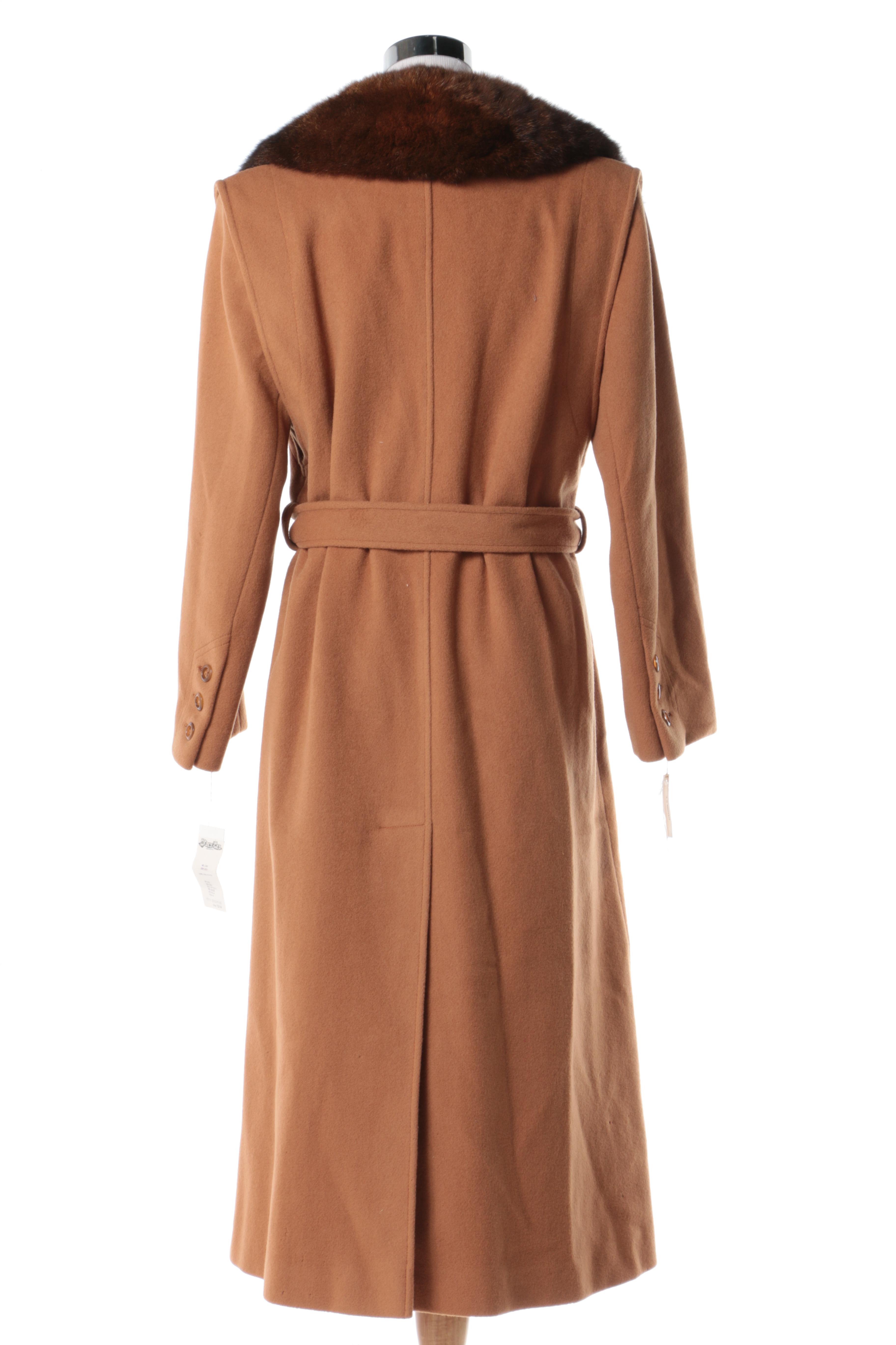 Vintage Wool and Australian Opossum Coat