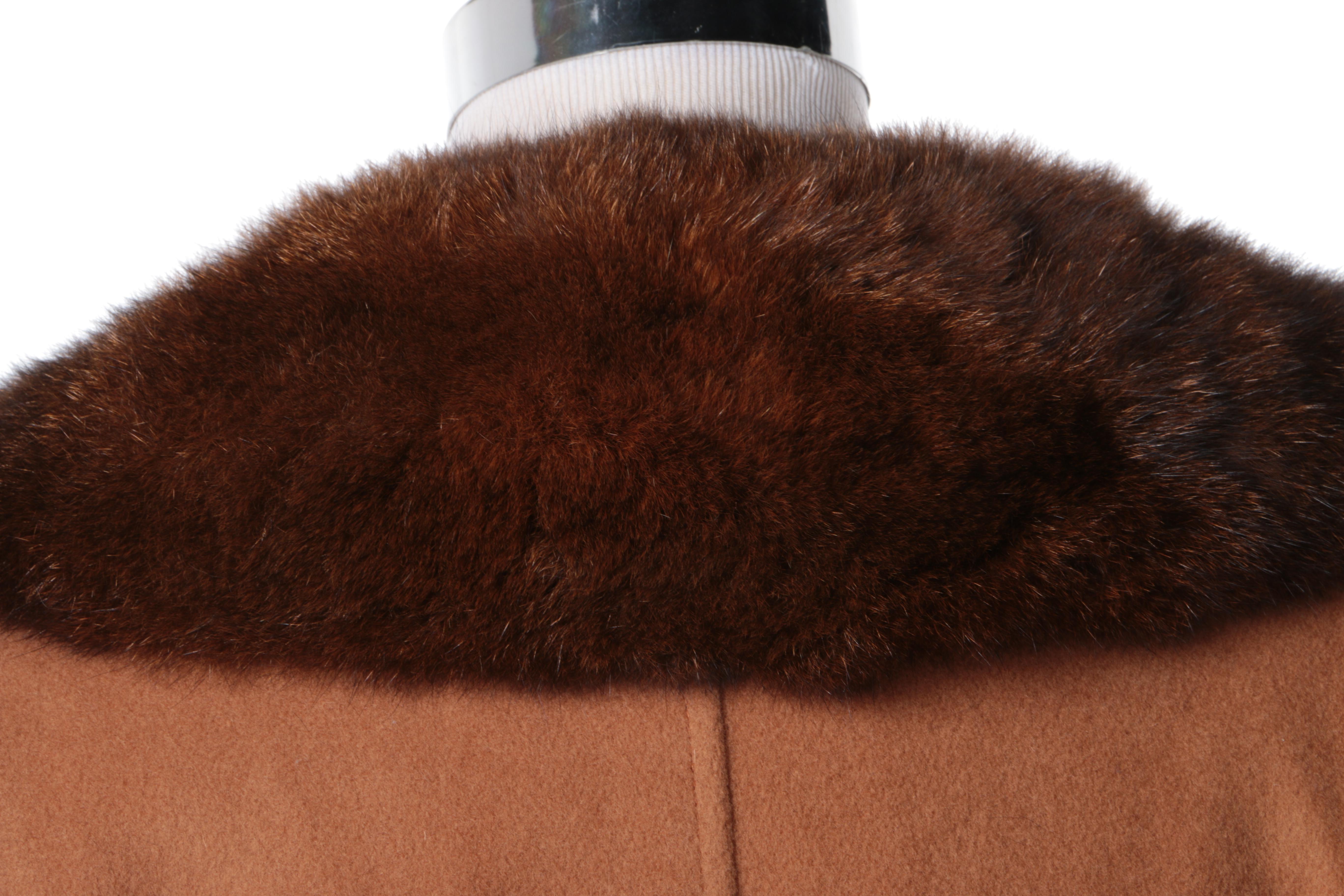 Vintage Wool and Australian Opossum Coat