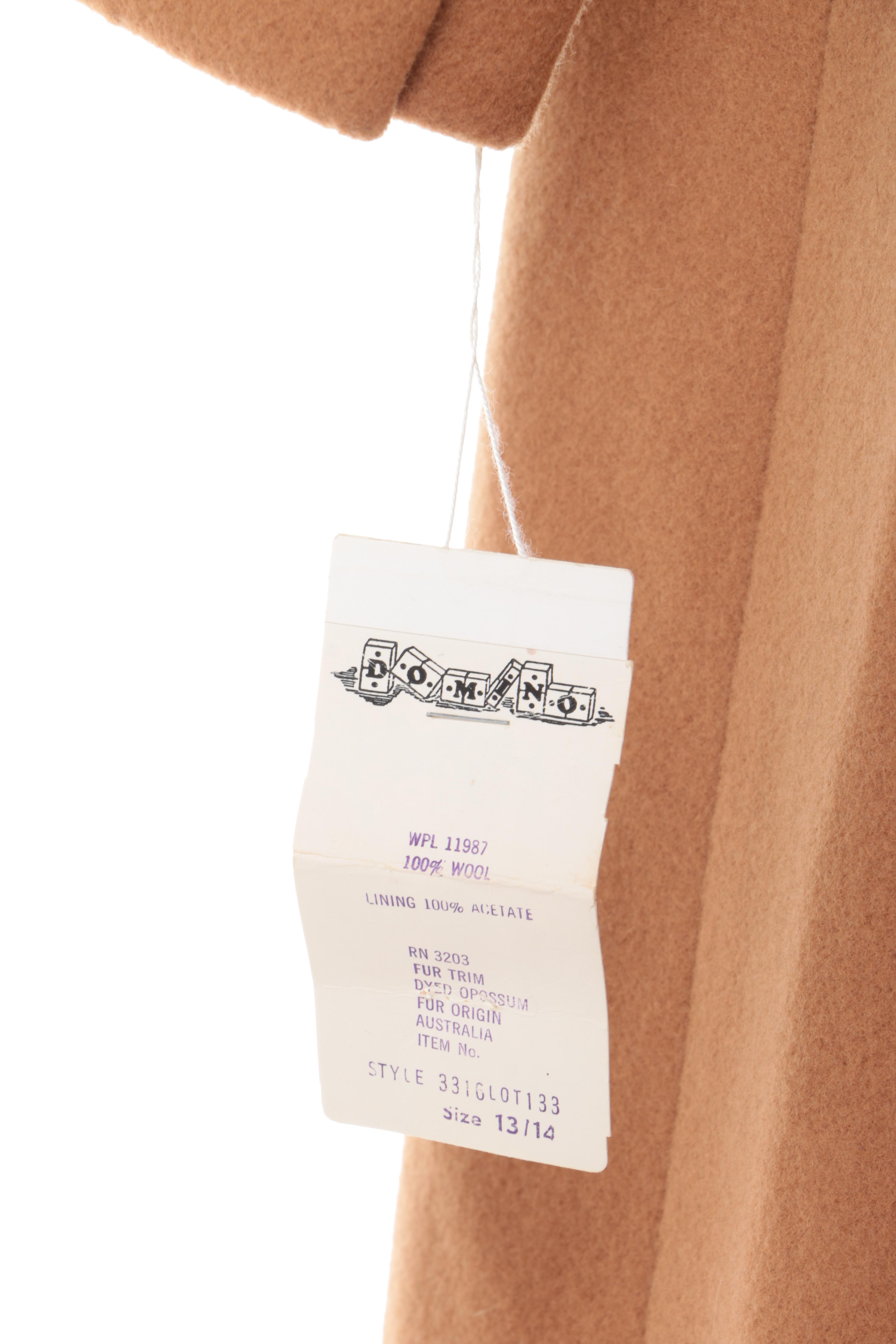 Vintage Wool and Australian Opossum Coat