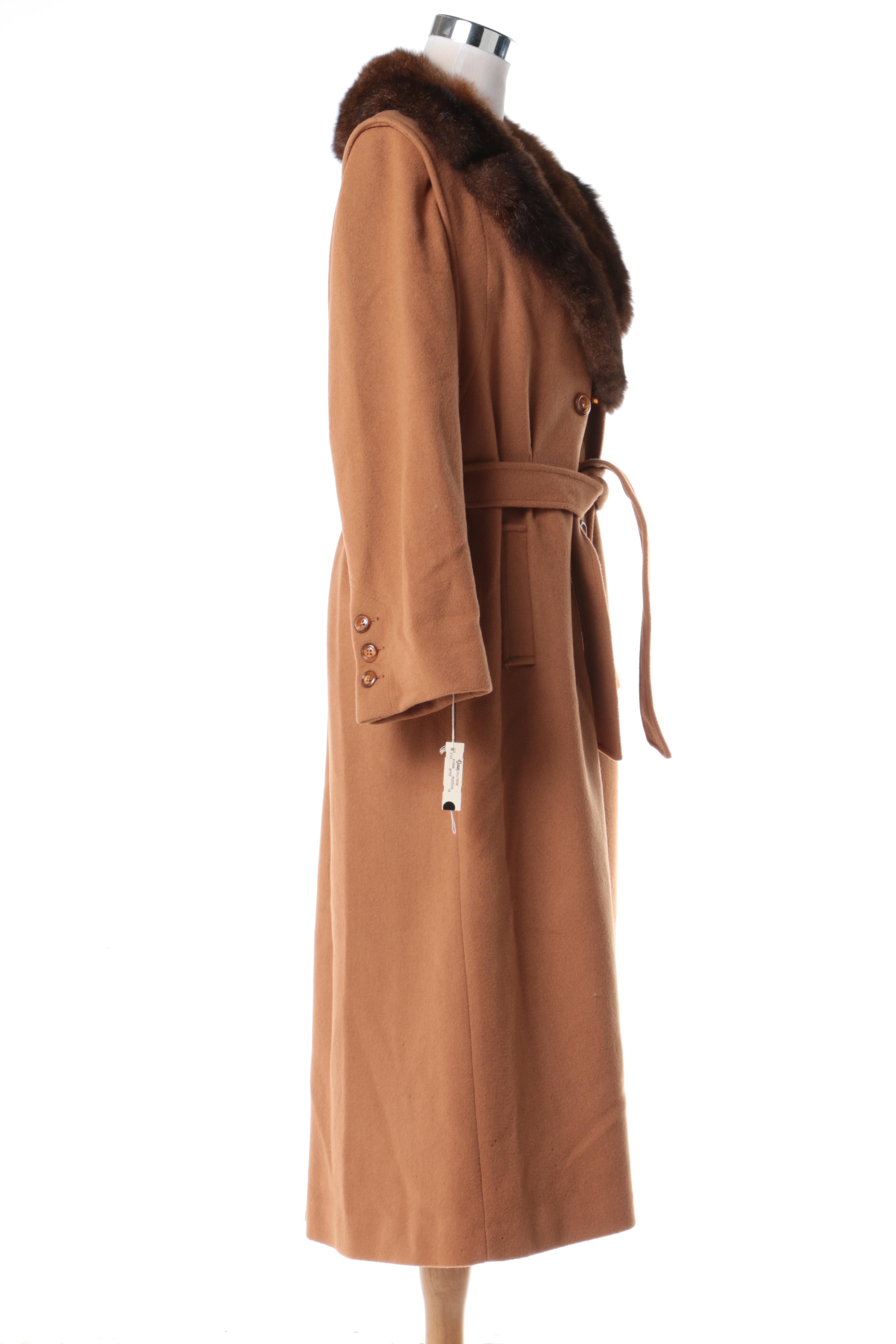 Vintage Wool and Australian Opossum Coat