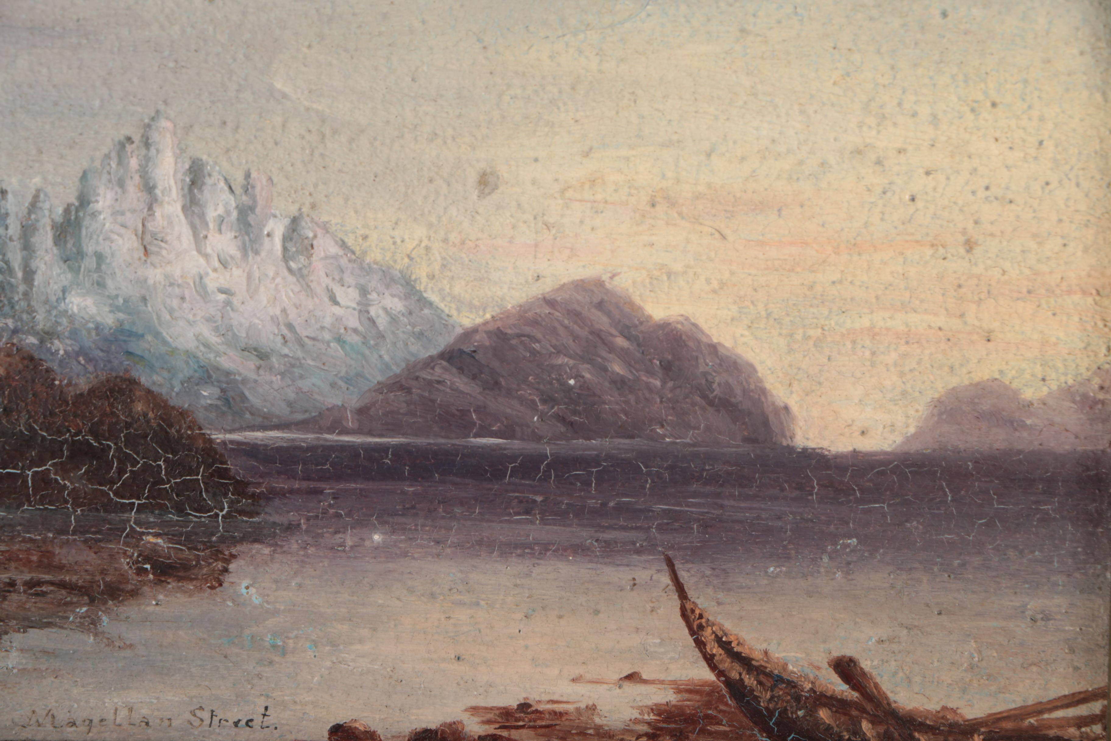 Oil Painting on Board "Magellan Strait"