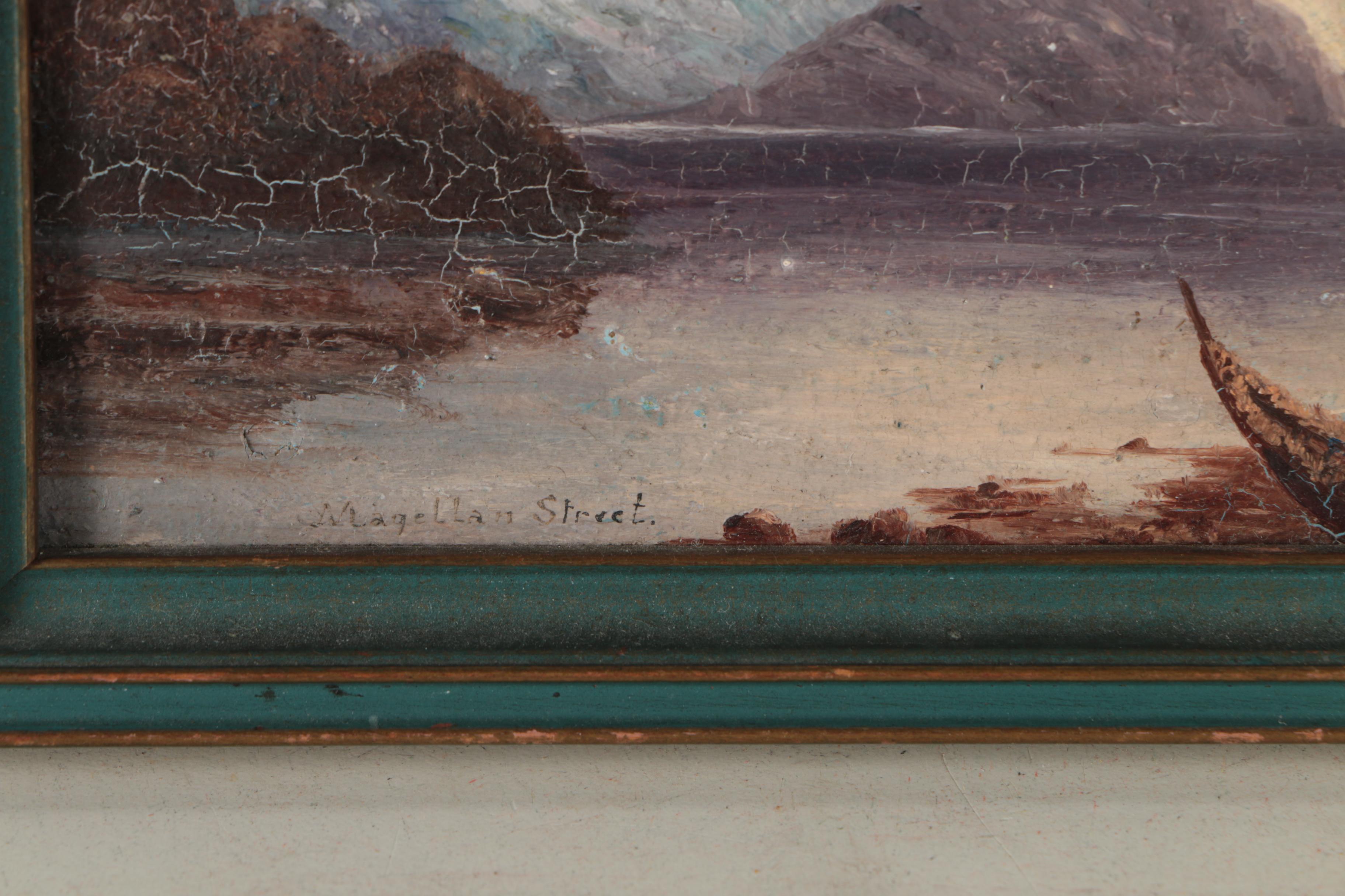 Oil Painting on Board "Magellan Strait"
