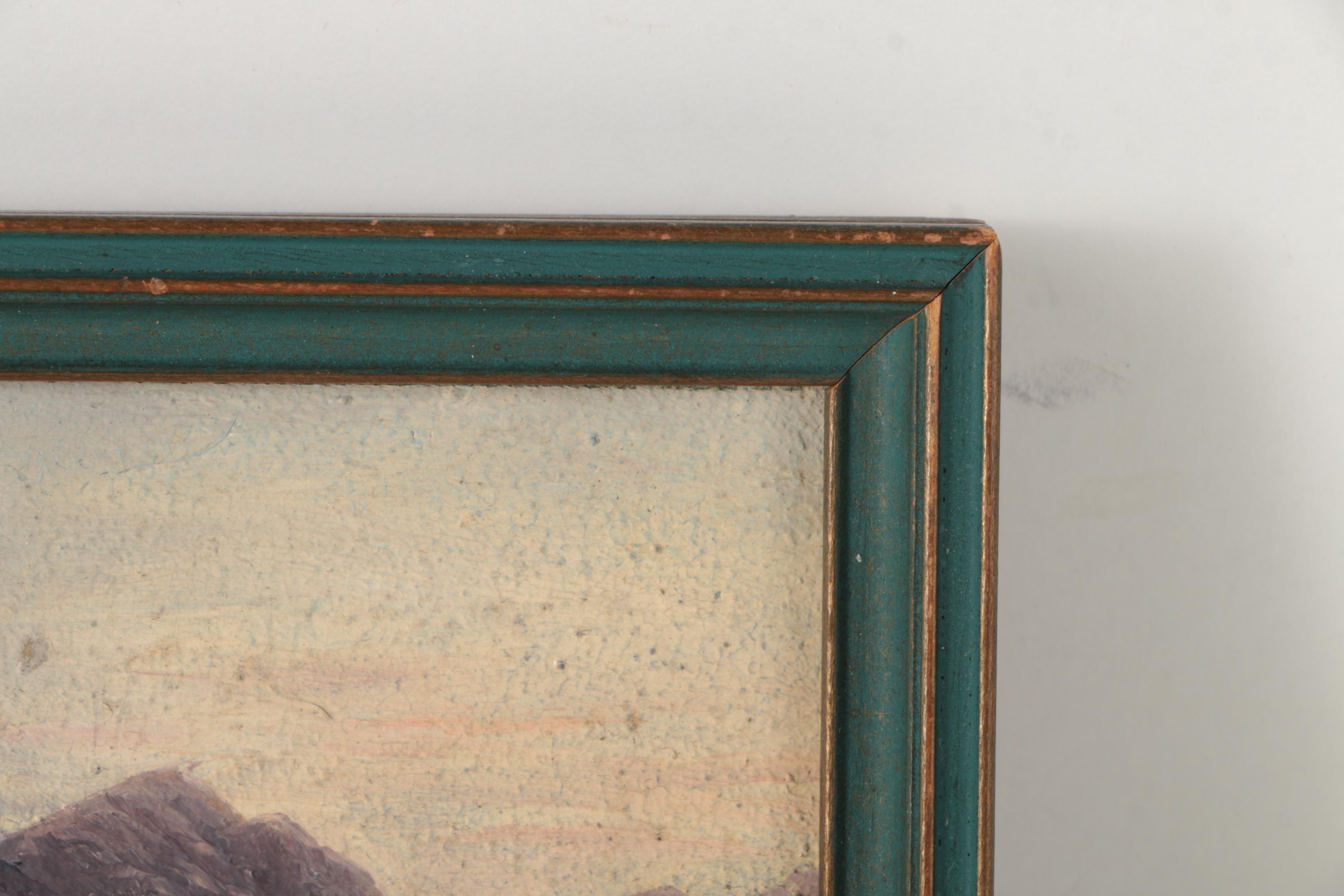 Oil Painting on Board "Magellan Strait"