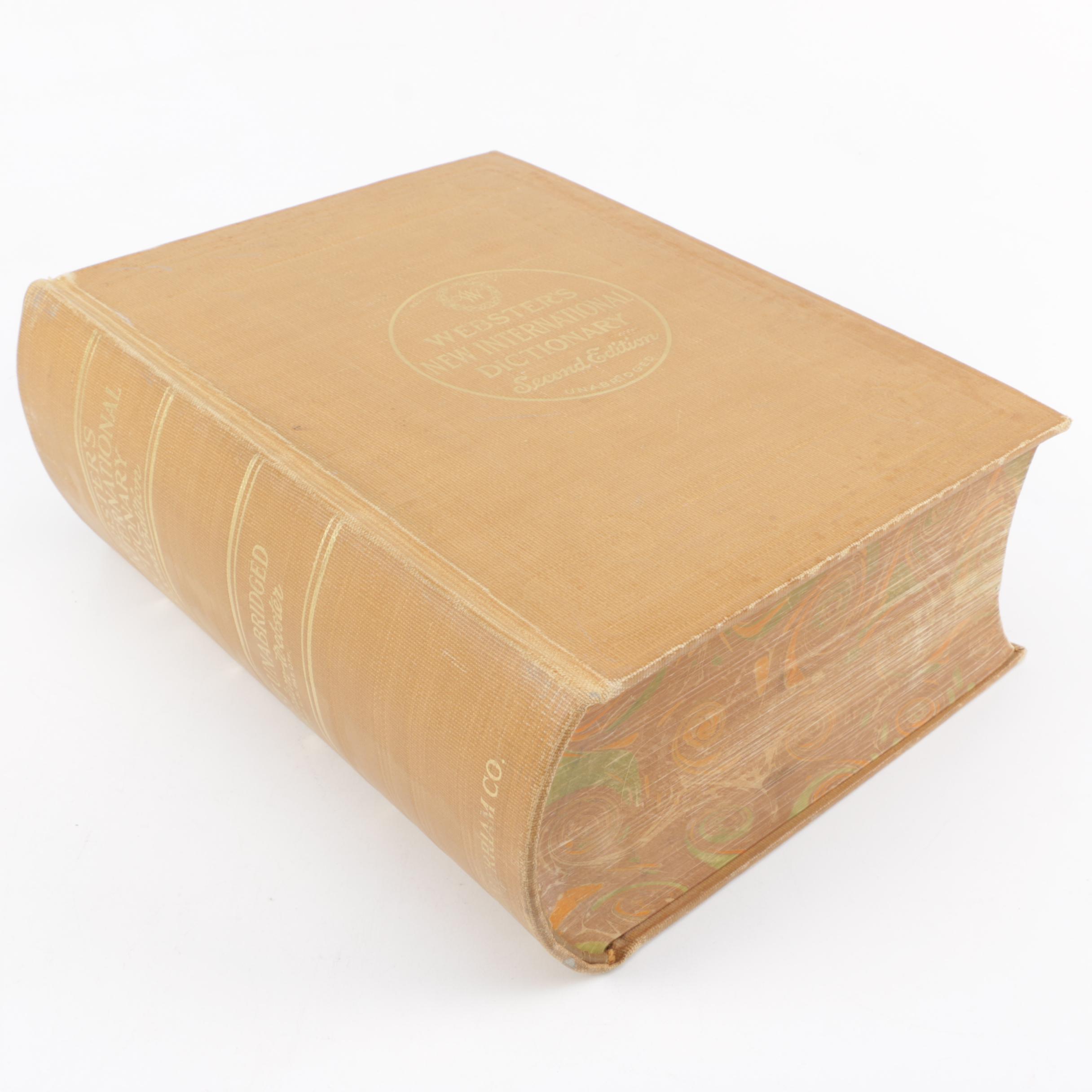 1954 "Webster's New International Dictionary"