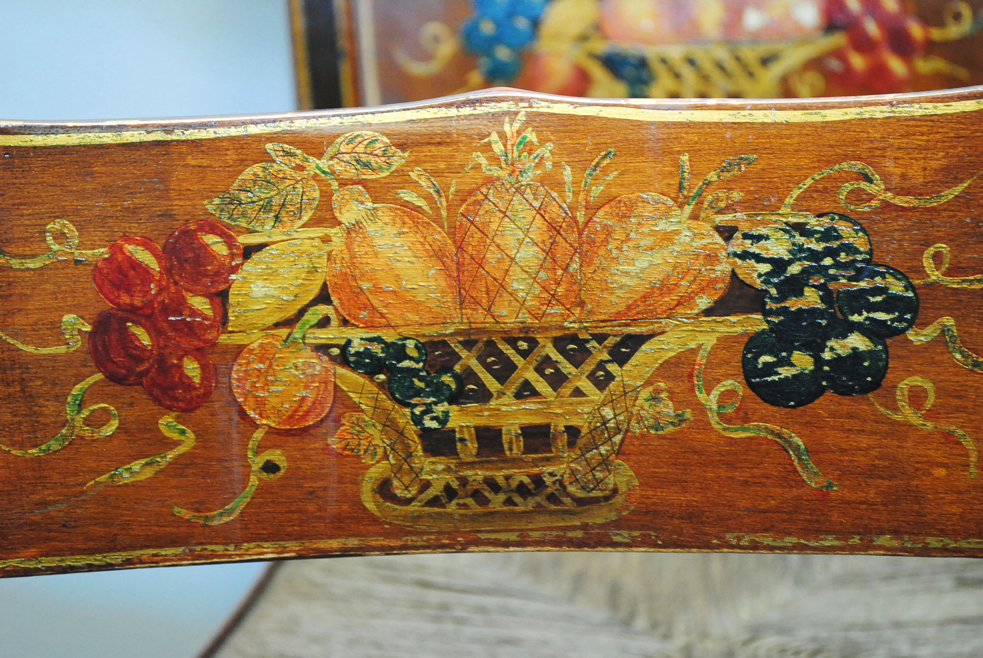 Set of Six Vintage Hitchcock Style Chairs