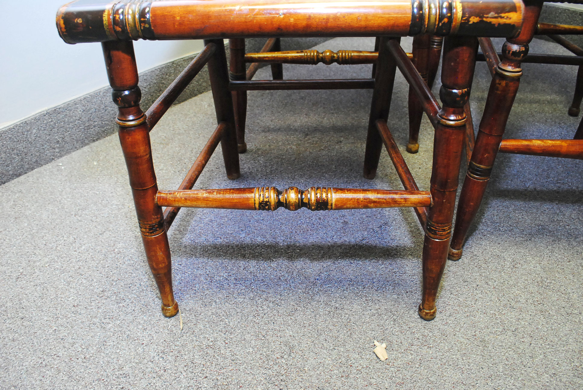 Set of Six Vintage Hitchcock Style Chairs