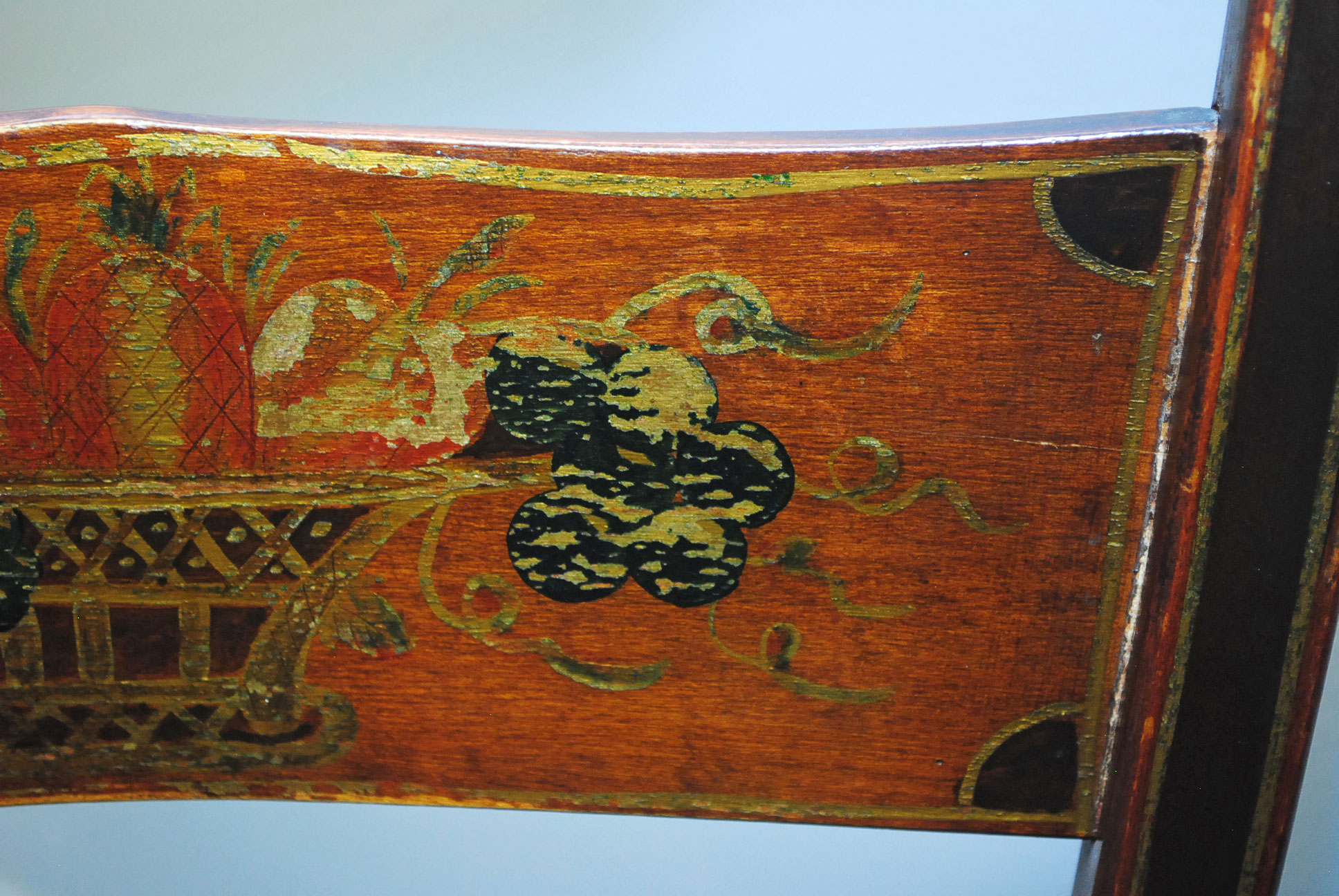 Set of Six Vintage Hitchcock Style Chairs