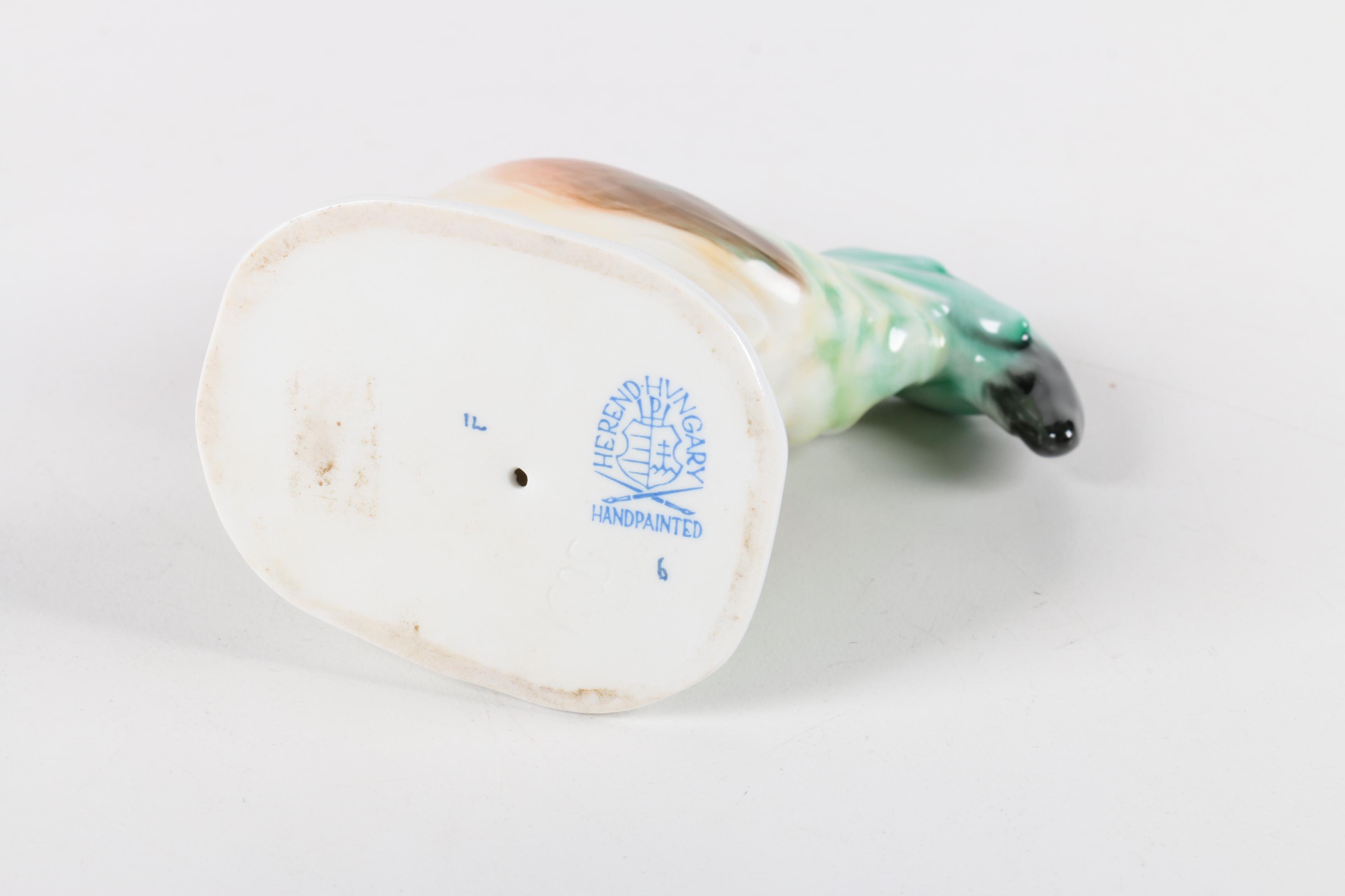 Hand Painted Herend Rooster Porcelain Figurine