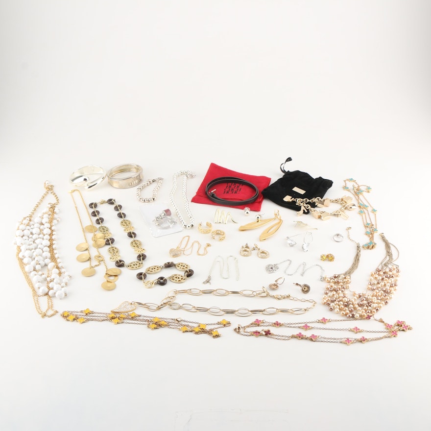 Assortment of Costume Jewelry Including Marked Pieces