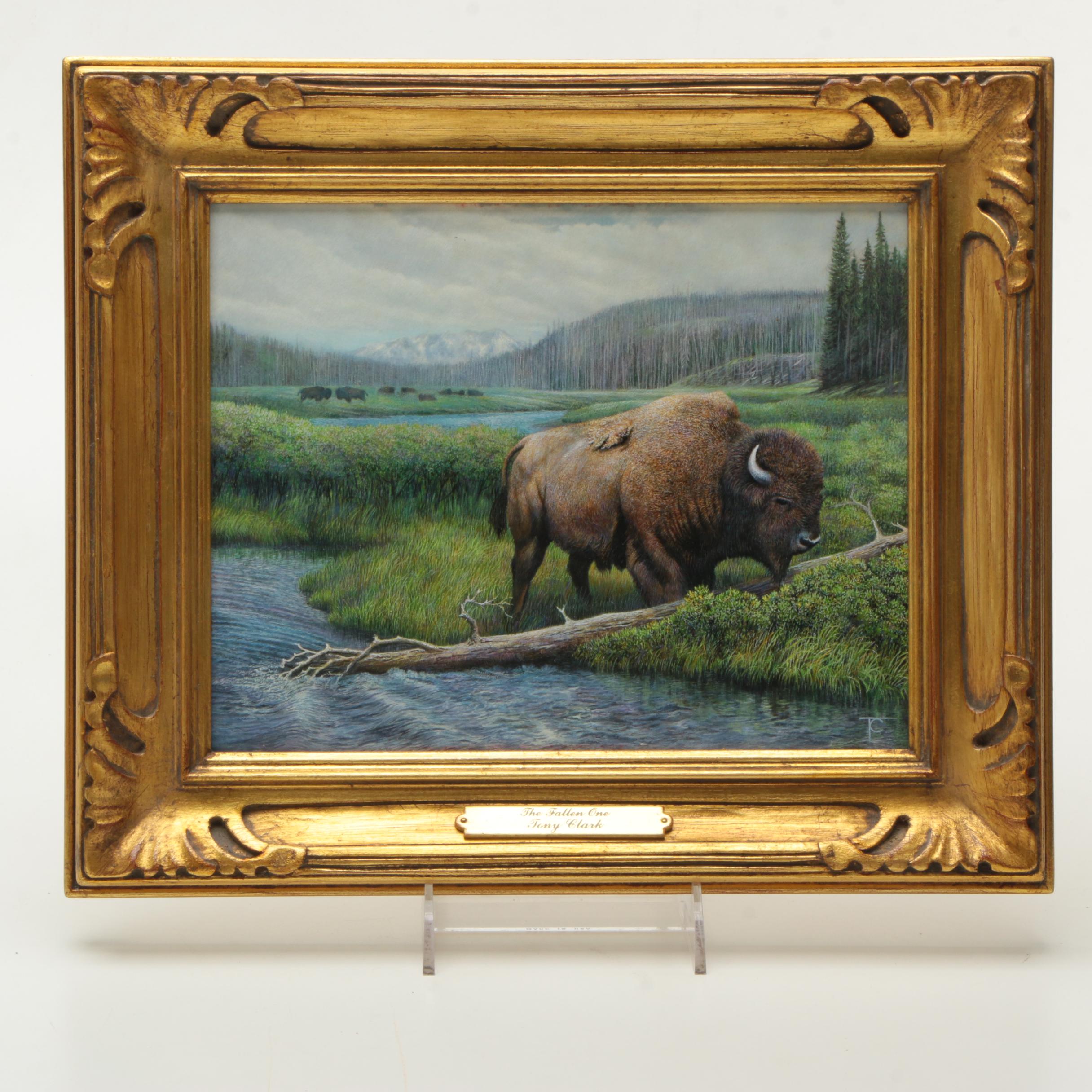 Tony Clark Oil Painting on Board "The Fallen One"