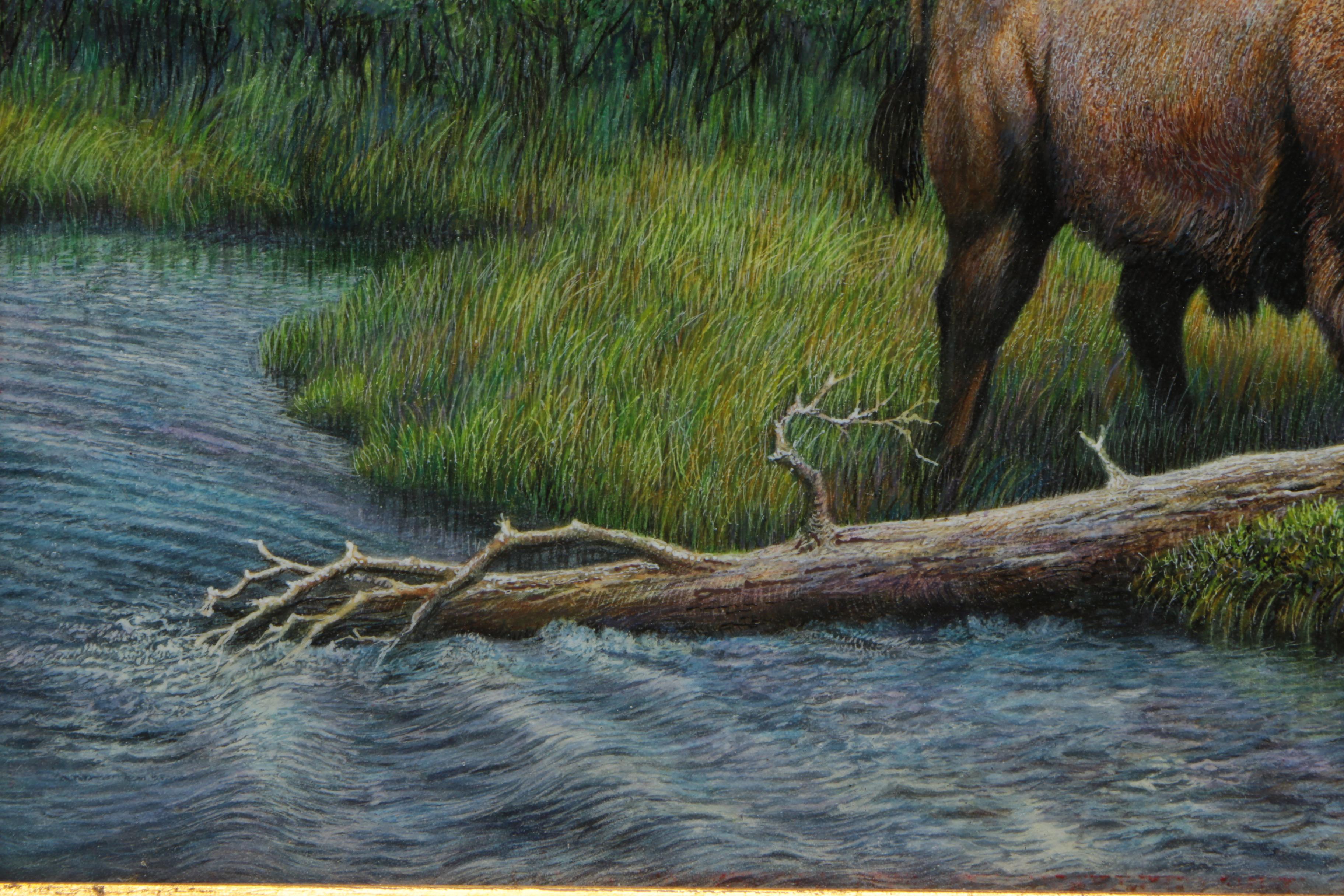 Tony Clark Oil Painting on Board "The Fallen One"