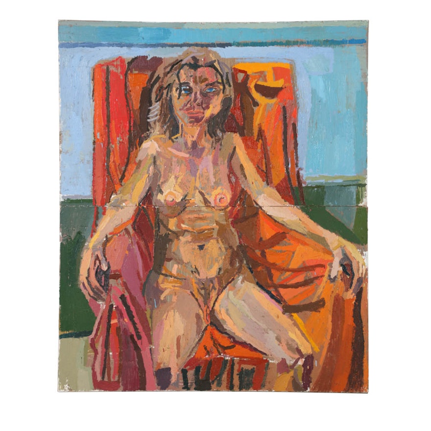 Clintel Steed Oil Painting on Canvas "Female Nude"