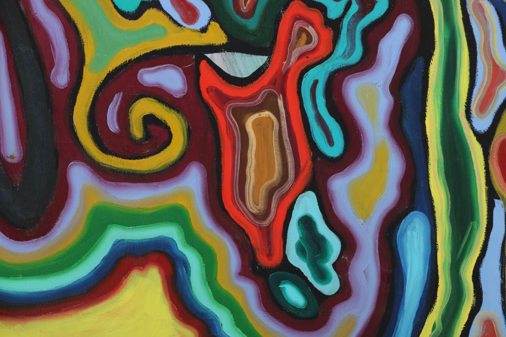 Clintel Steed Oil Painting on Canvas "Ode to Afro's and Goldtea's"