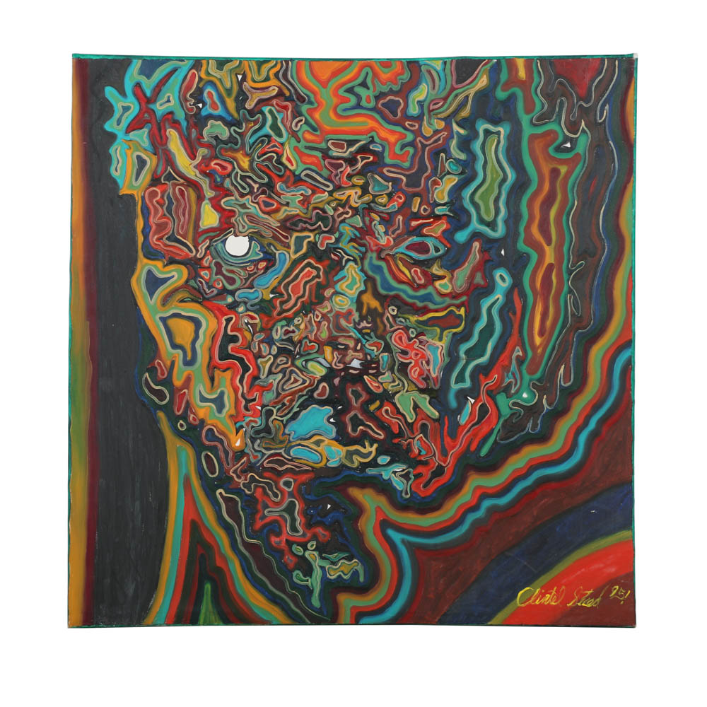 Clintel Steed Oil Painting on Board "Portrait of Samuel L. Jackson"