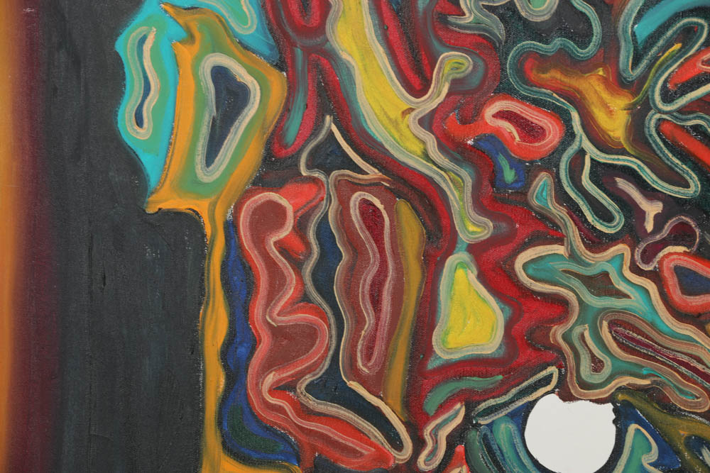 Clintel Steed Oil Painting on Board "Portrait of Samuel L. Jackson"