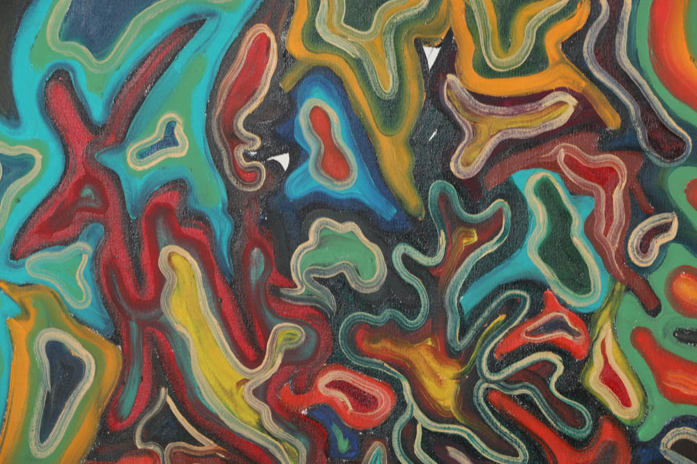 Clintel Steed Oil Painting on Board "Portrait of Samuel L. Jackson"