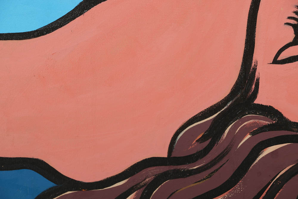 Marjorie Strider Acrylic Painting on Canvas "Dreaming"