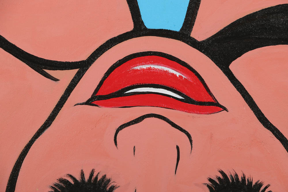 Marjorie Strider Acrylic Painting on Canvas "Dreaming"