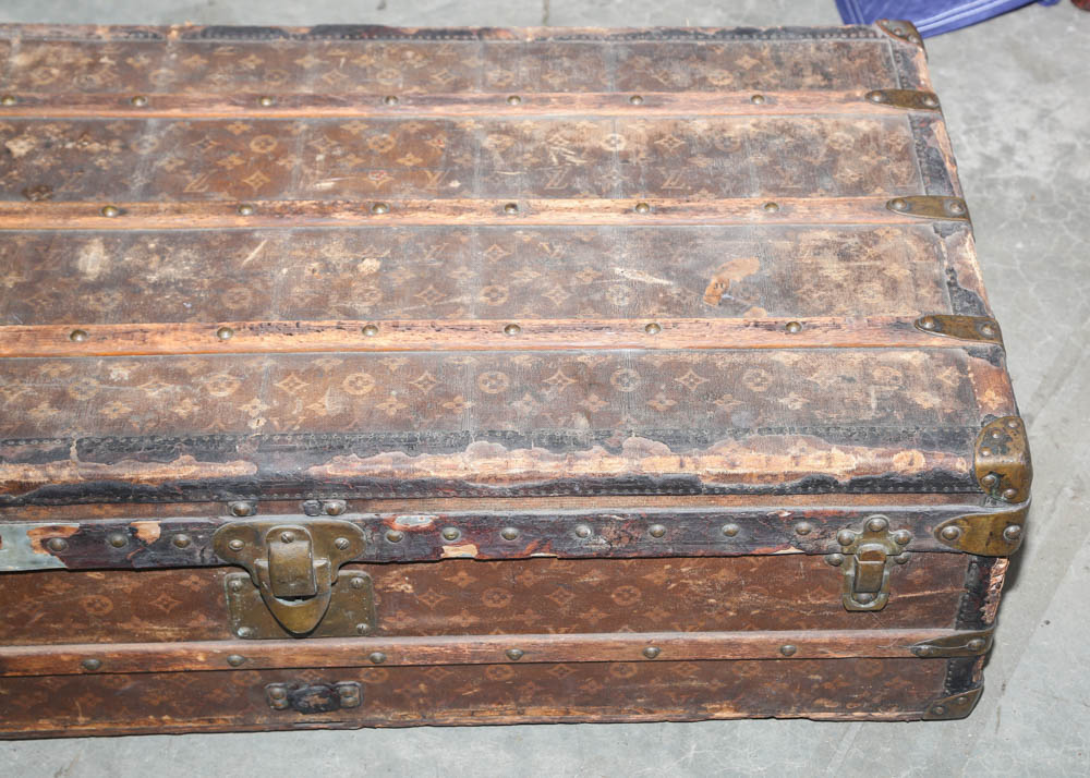 Circa 1920s Louis Vuitton Rolling Trunk