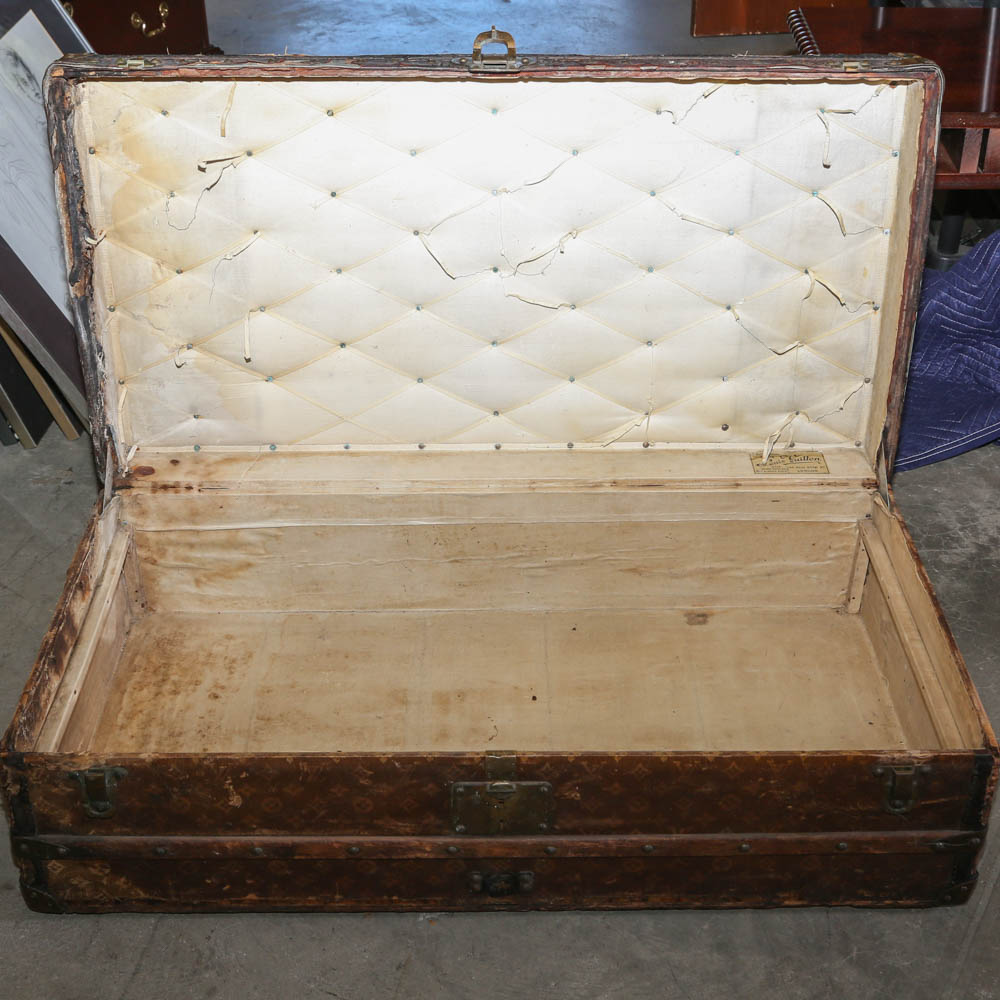 Circa 1920s Louis Vuitton Rolling Trunk