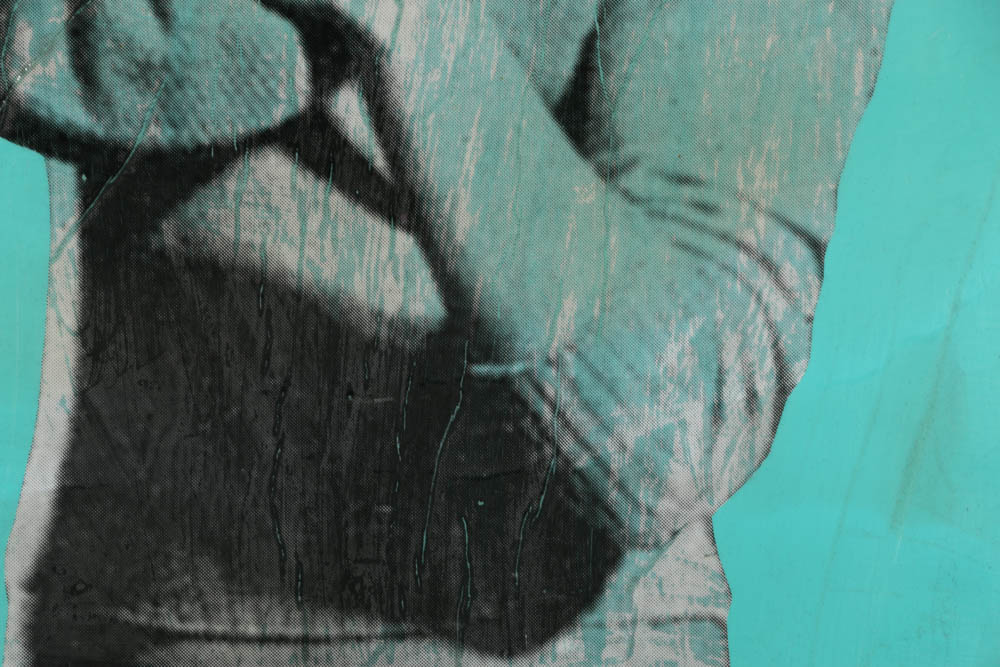 Justin Fontaine Maury Mixed Media on Panel "Domestic Violence Never Looked So Sexy"