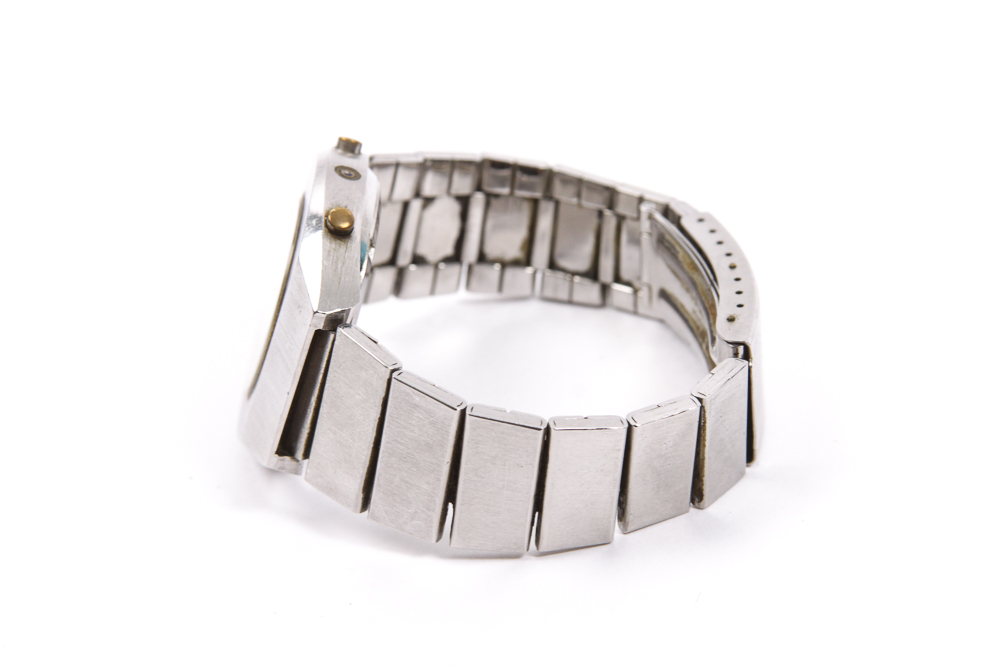 Microma Stainless Steel Digital Wrist Watch