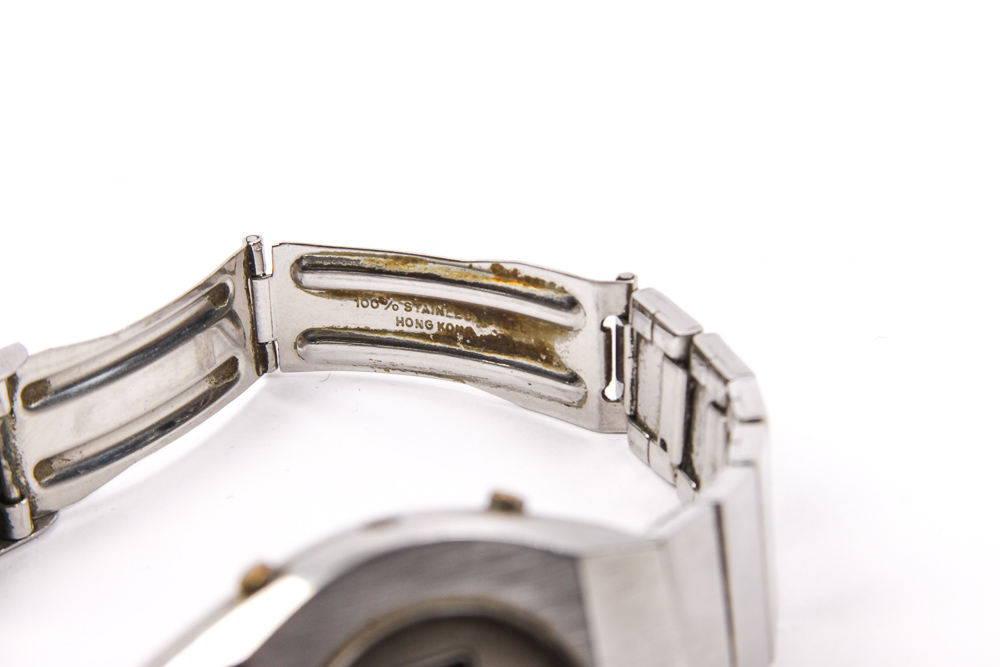 Microma Stainless Steel Digital Wrist Watch