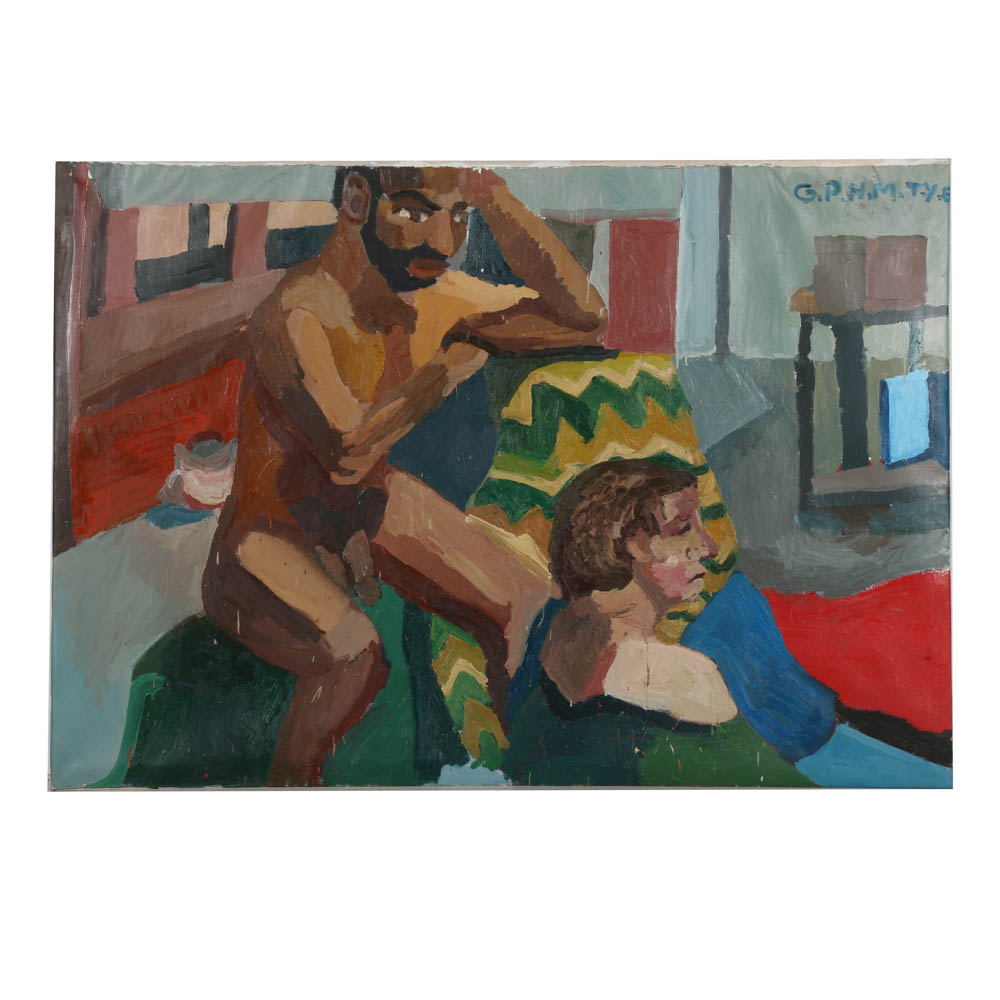 Clintel Steed Oil Painting on Canvas "Figure Study"