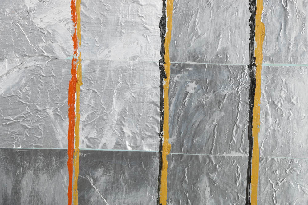 Clintel Steed Mixed Media Painting on Board "Lincoln with Golden Basketball"