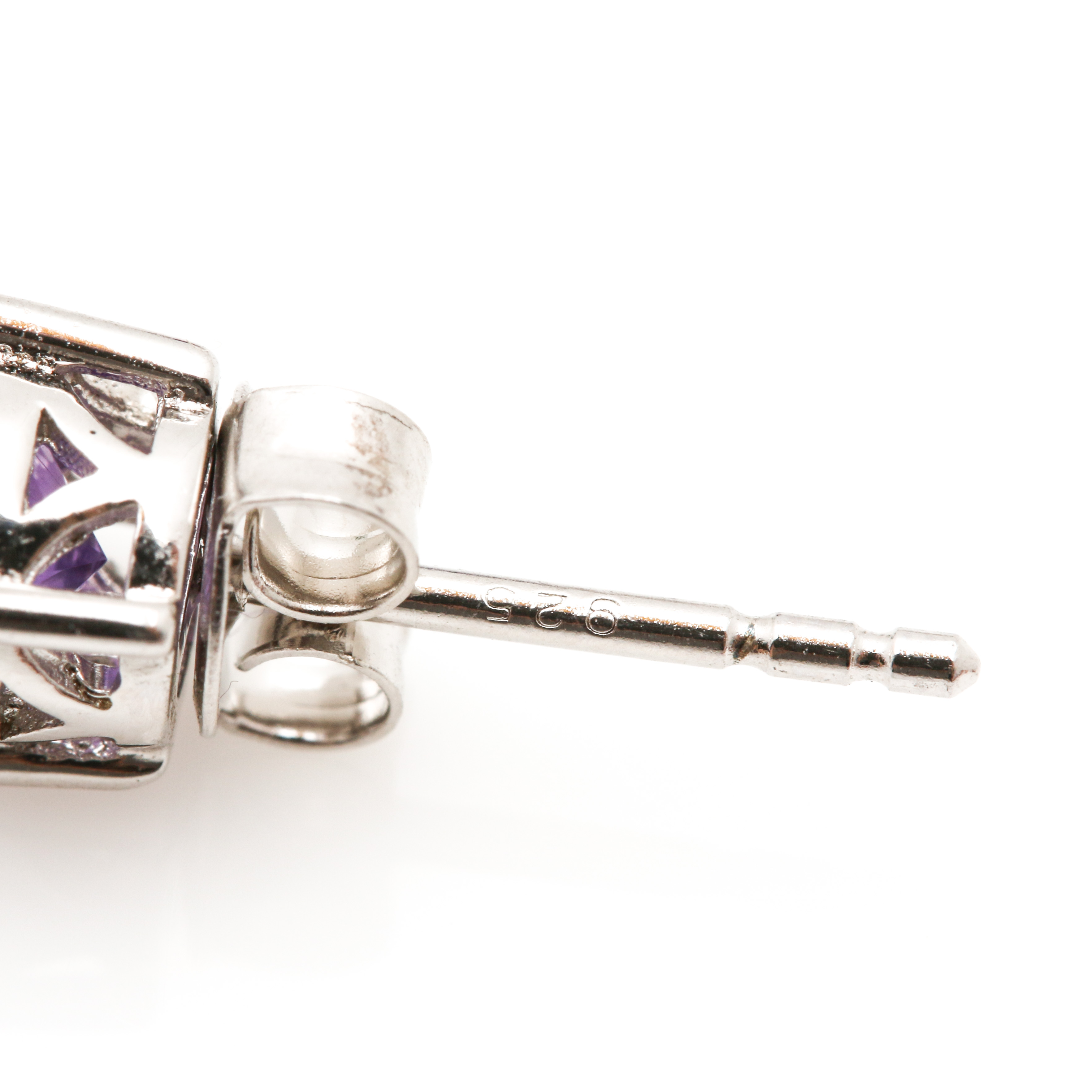 Sterling Silver Jewelry Assortment Including Morganite and Tanzanite