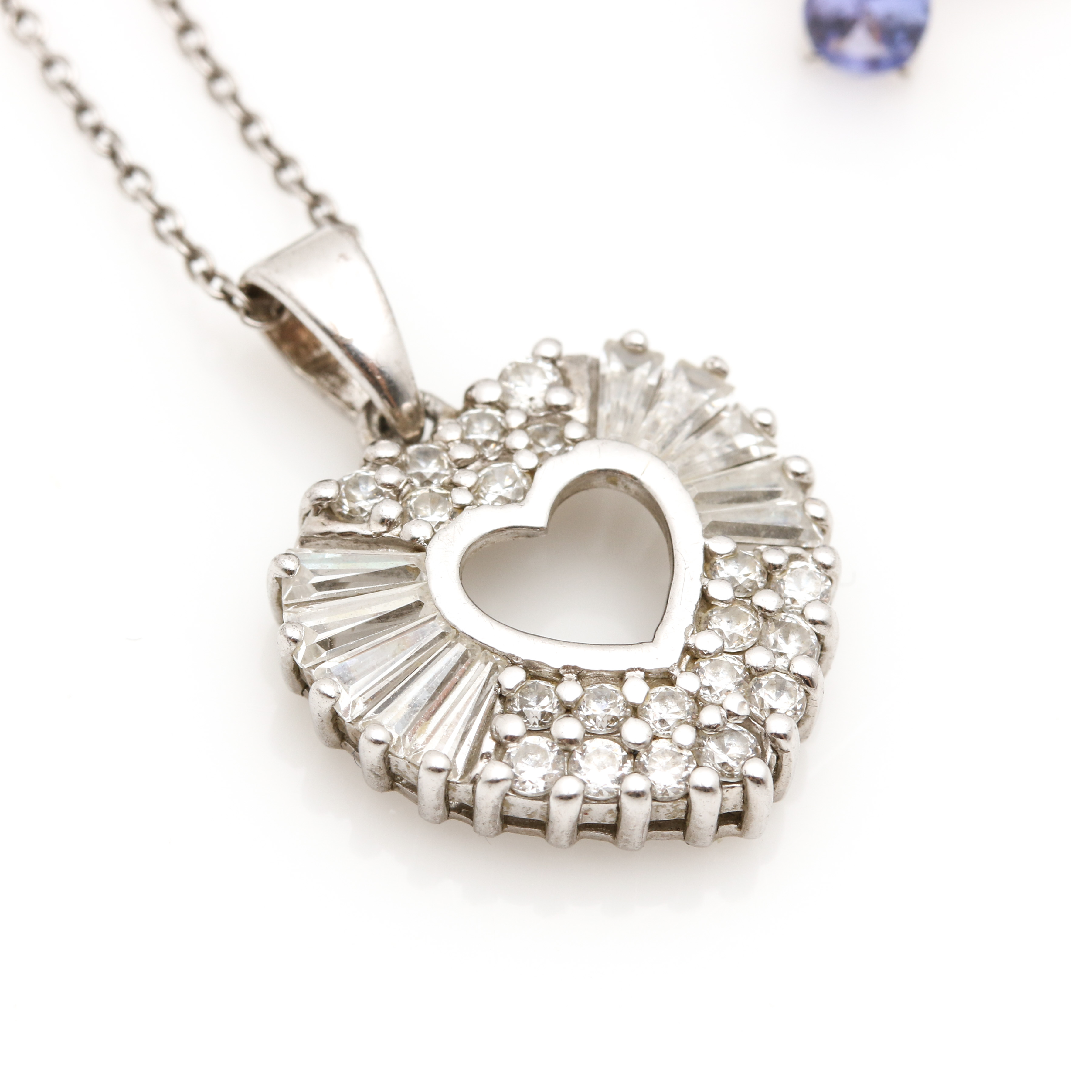 Sterling Silver Jewelry Assortment Including Morganite and Tanzanite