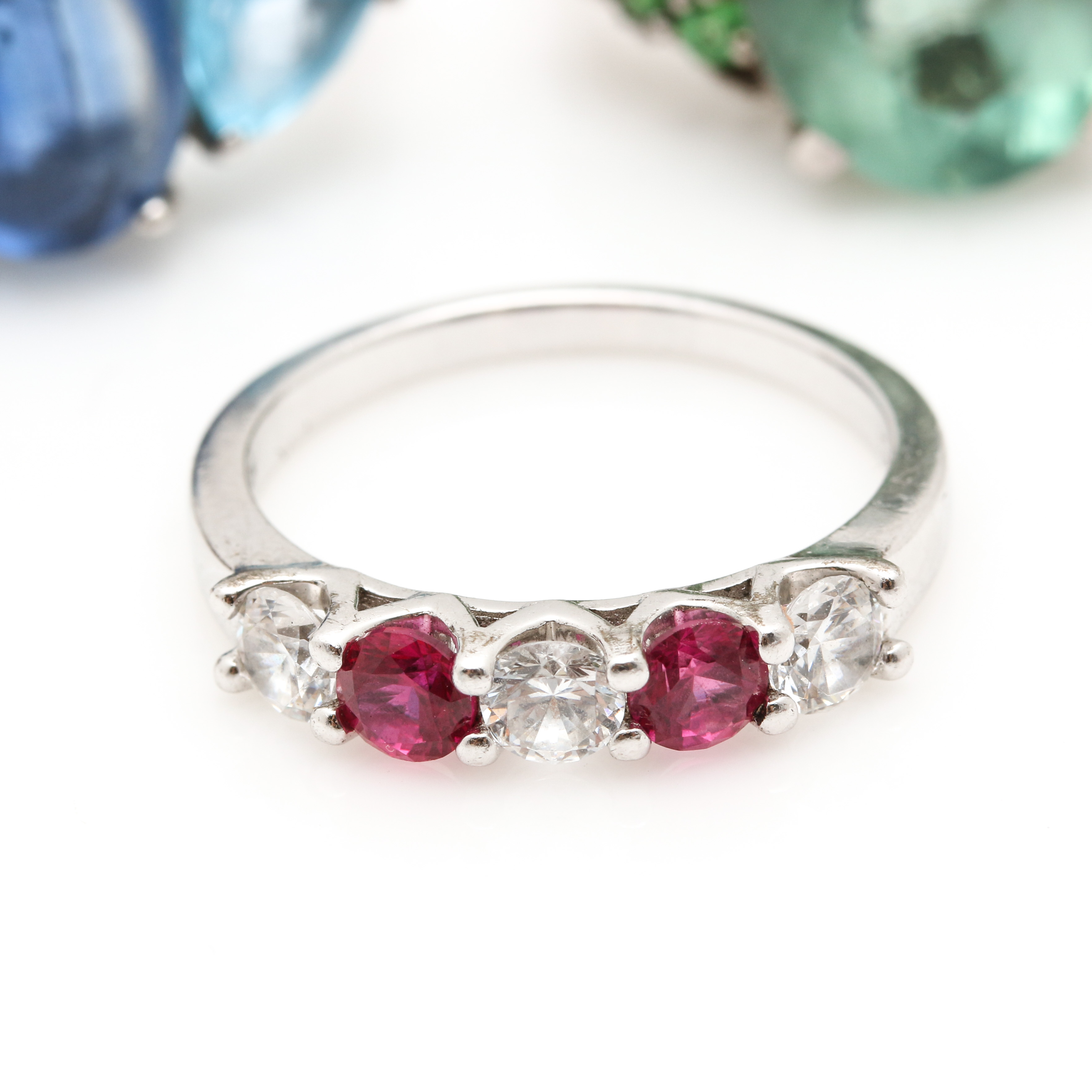 Sterling Silver Jewelry Assortment Including Morganite and Tanzanite