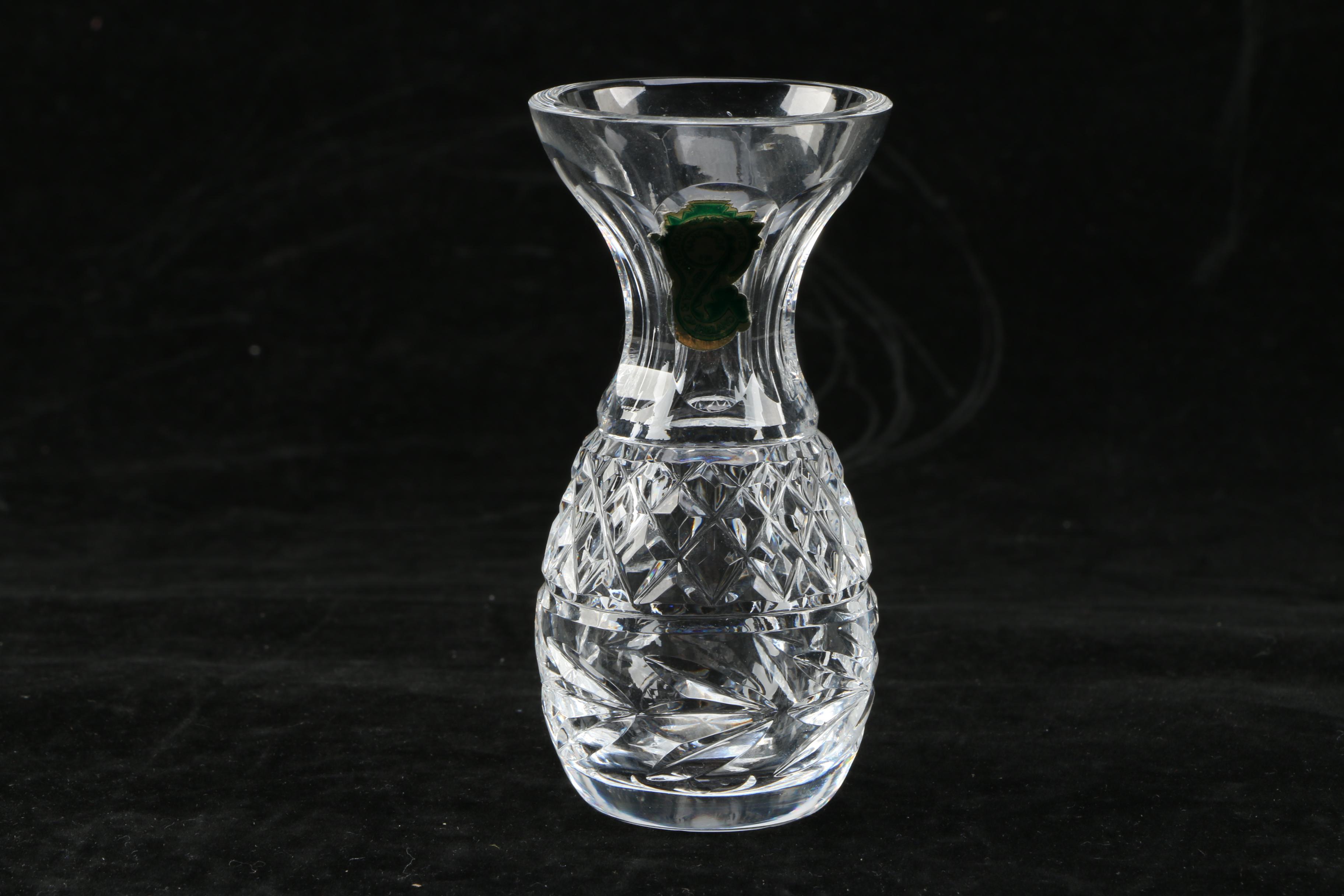 Waterford Marquis Lead Crystal Vase and Poesy Vase