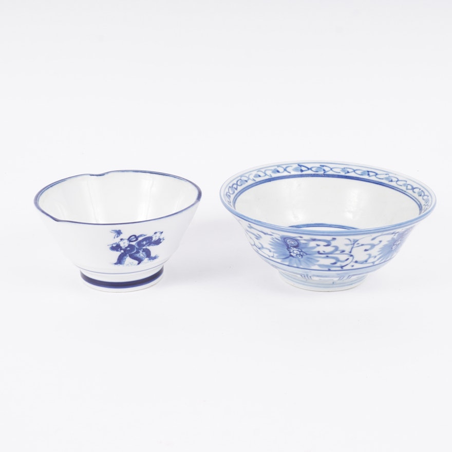 Chinese Blue and White Porcelain Bowls