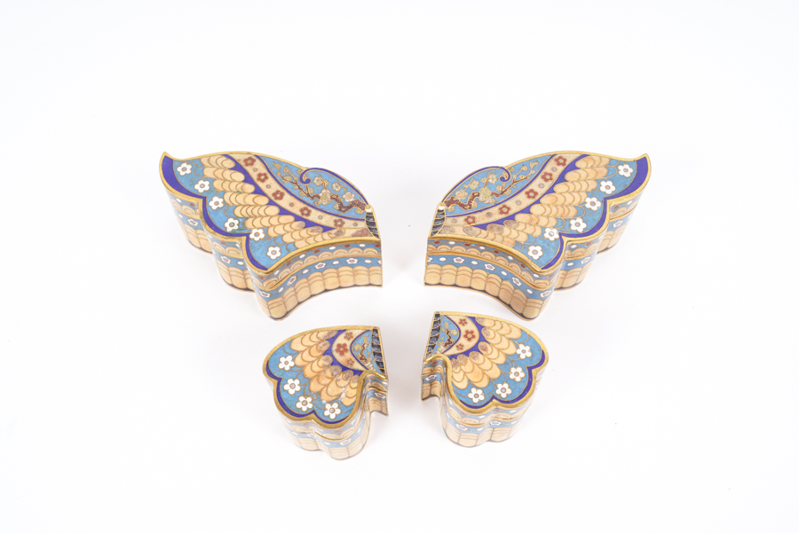 Chinese Cloisonné Butterfly Puzzle Box