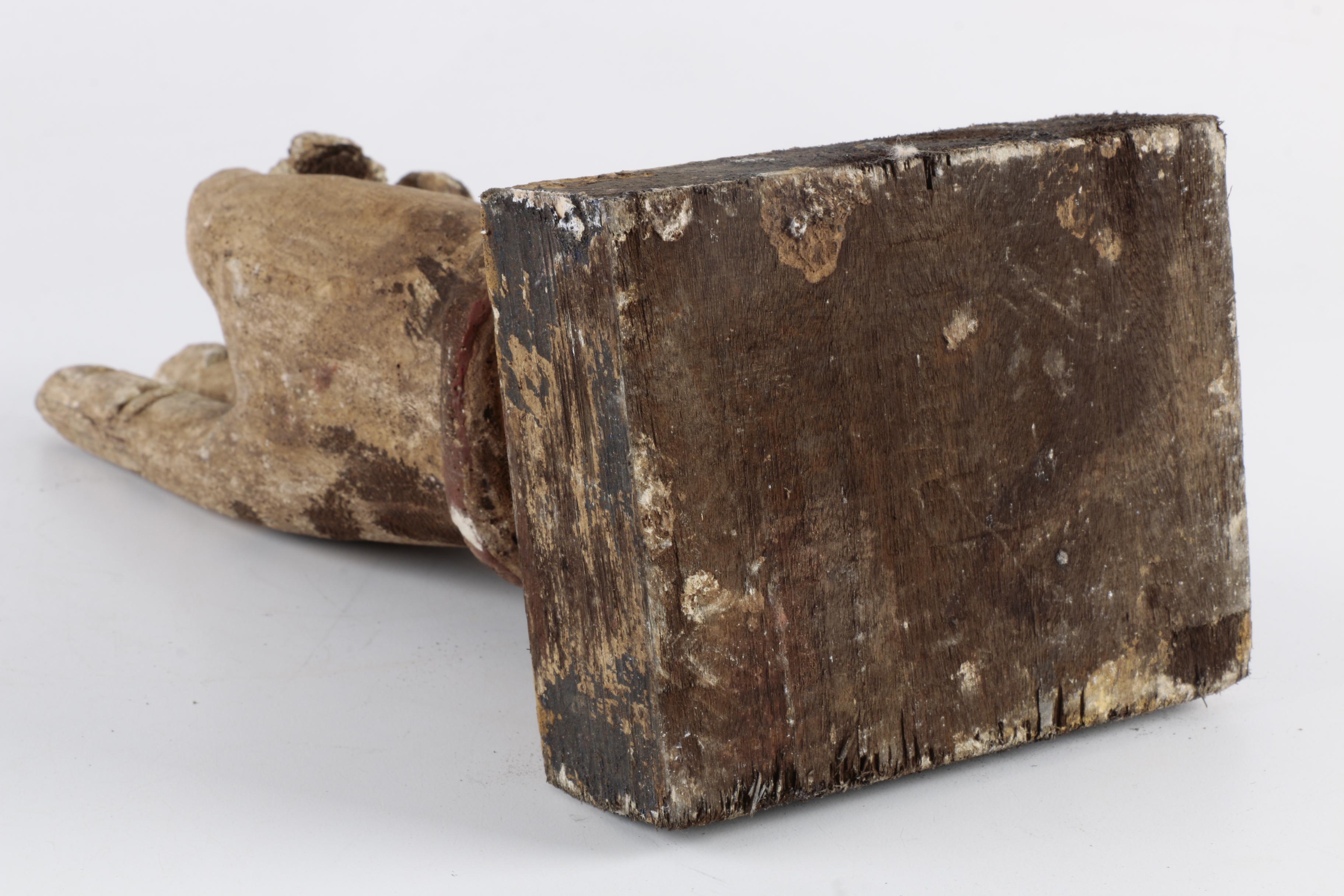 Carved Wood "Peace Sign" Hand Sculpture