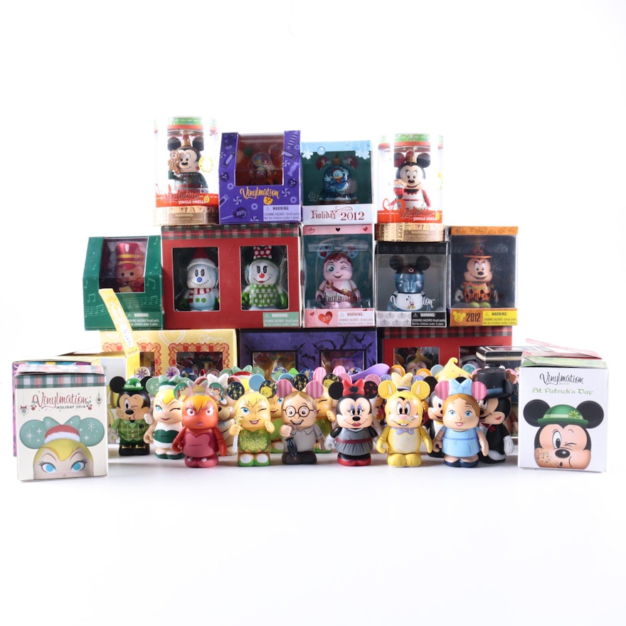 Disney Vinylmation Figurines Featuring Casey Jones Signed "Tinker Bell"