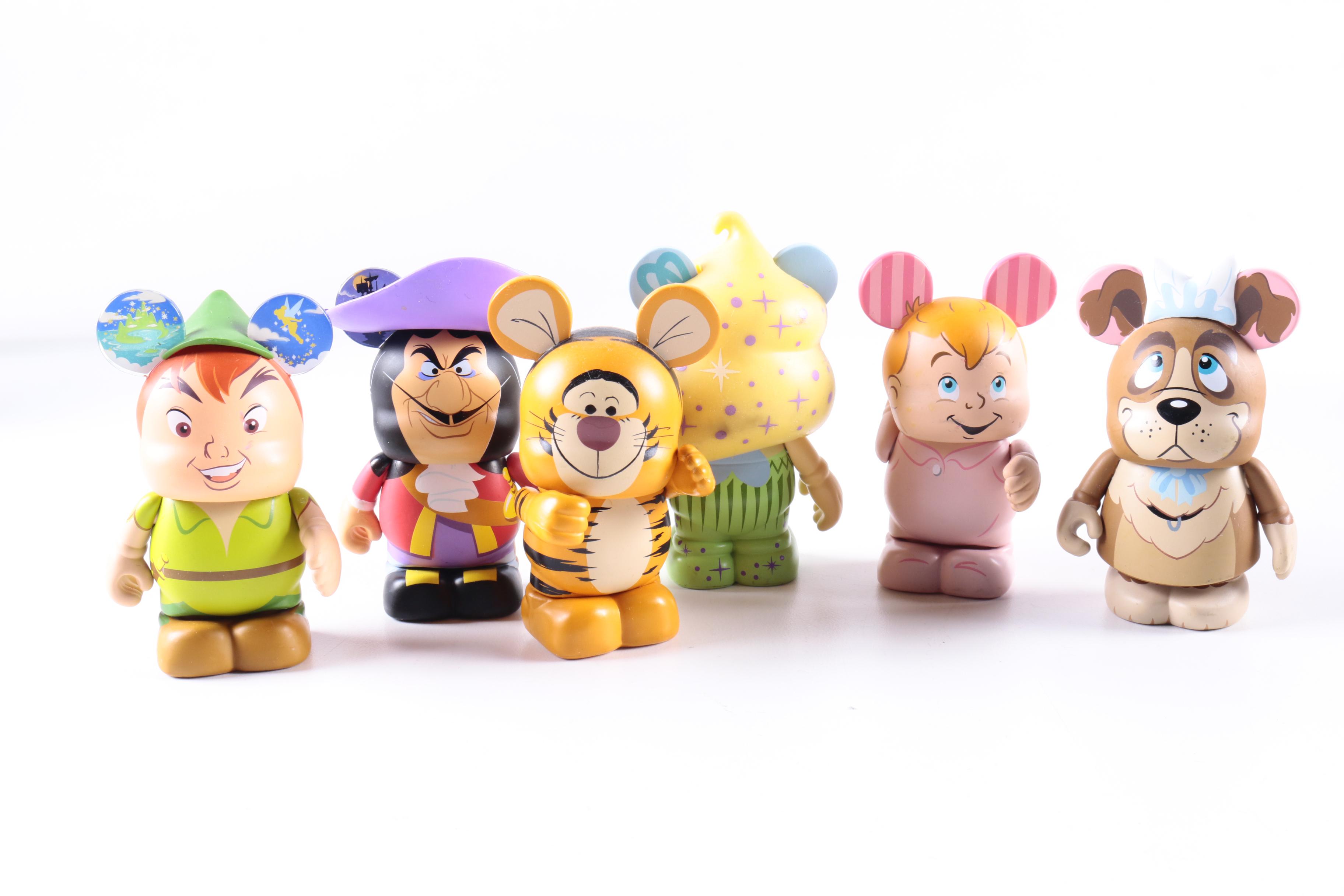 Disney Vinylmation Figurines Featuring Casey Jones Signed "Tinker Bell"