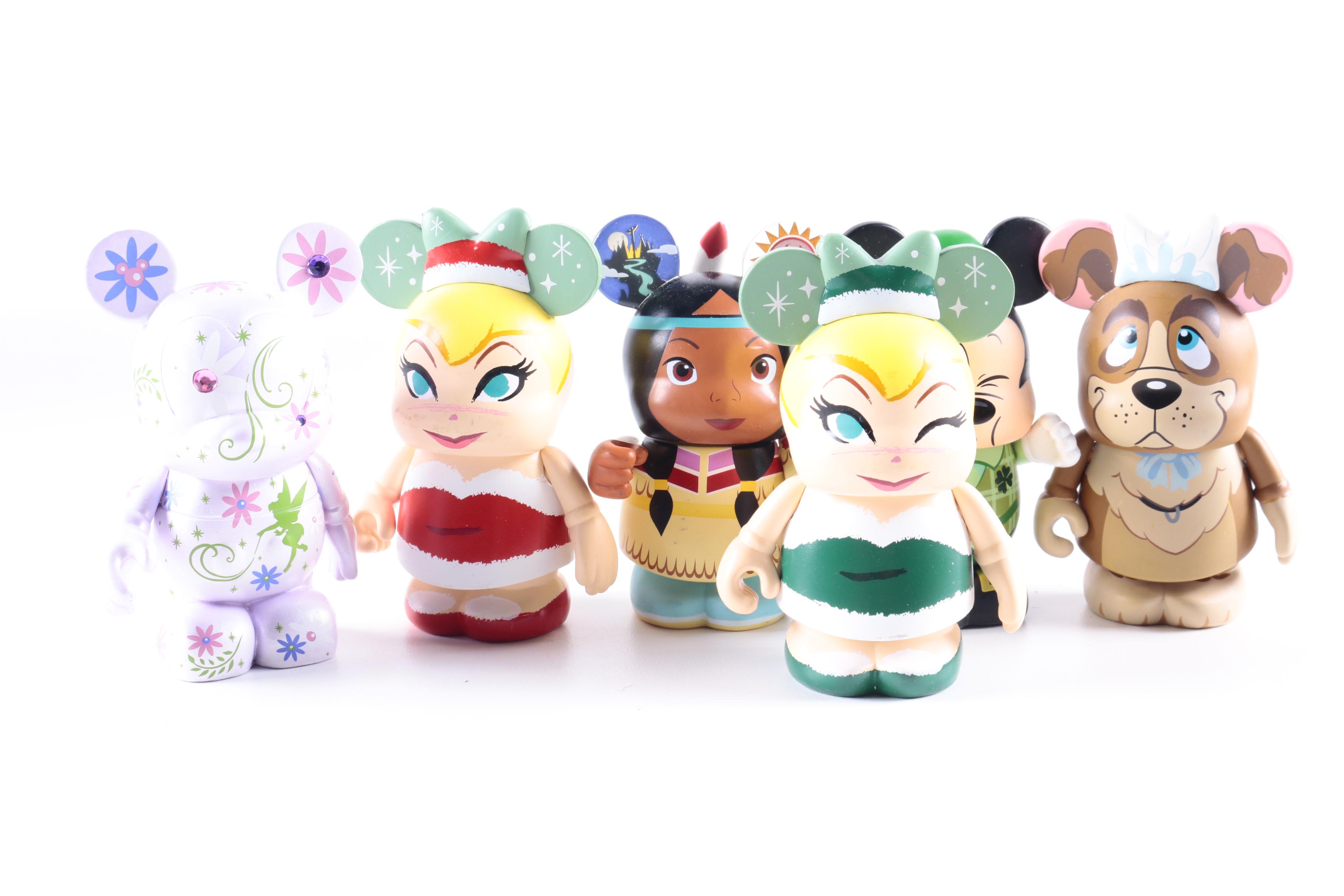 Disney Vinylmation Figurines Featuring Casey Jones Signed "Tinker Bell"