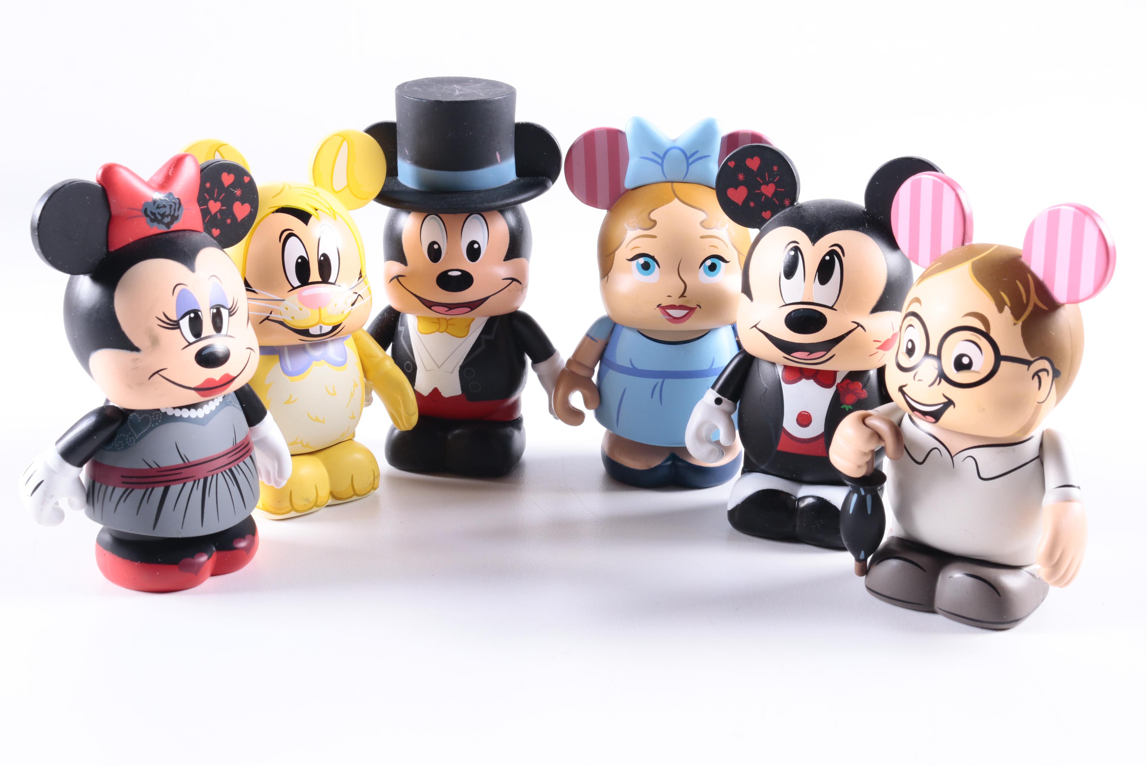 Disney Vinylmation Figurines Featuring Casey Jones Signed "Tinker Bell"