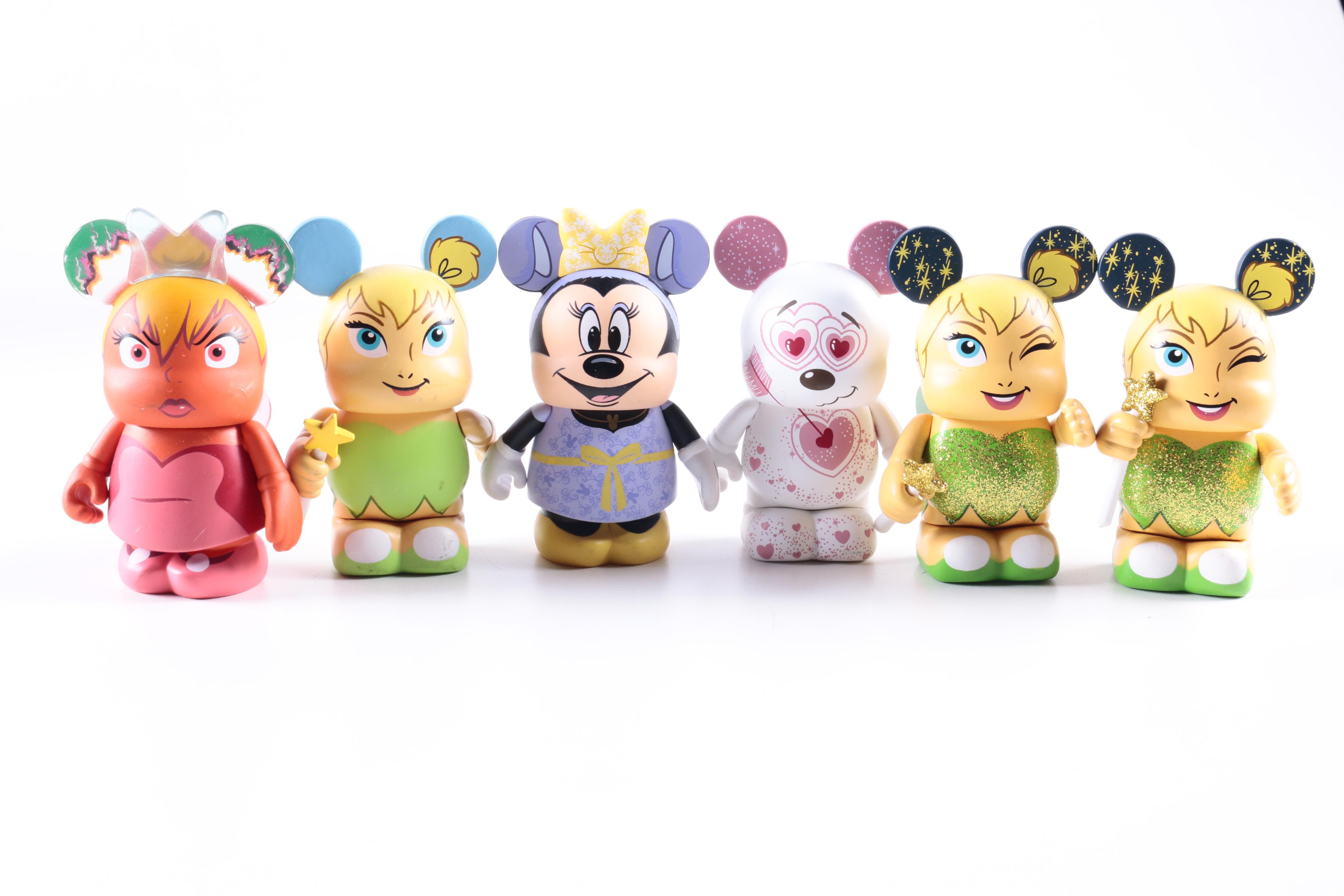 Disney Vinylmation Figurines Featuring Casey Jones Signed "Tinker Bell"