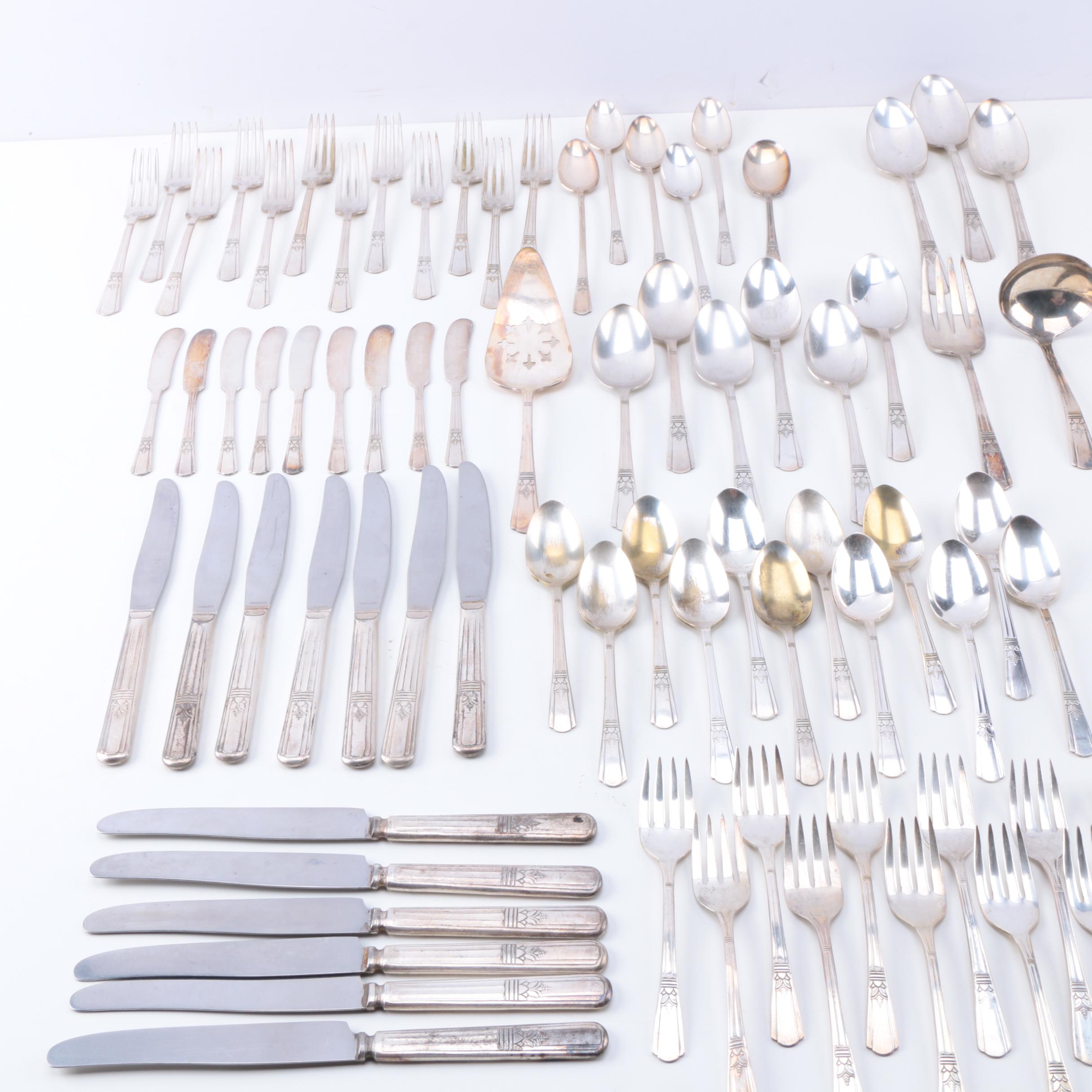 Court by International Silver Co. Silver Plate Flatware Set