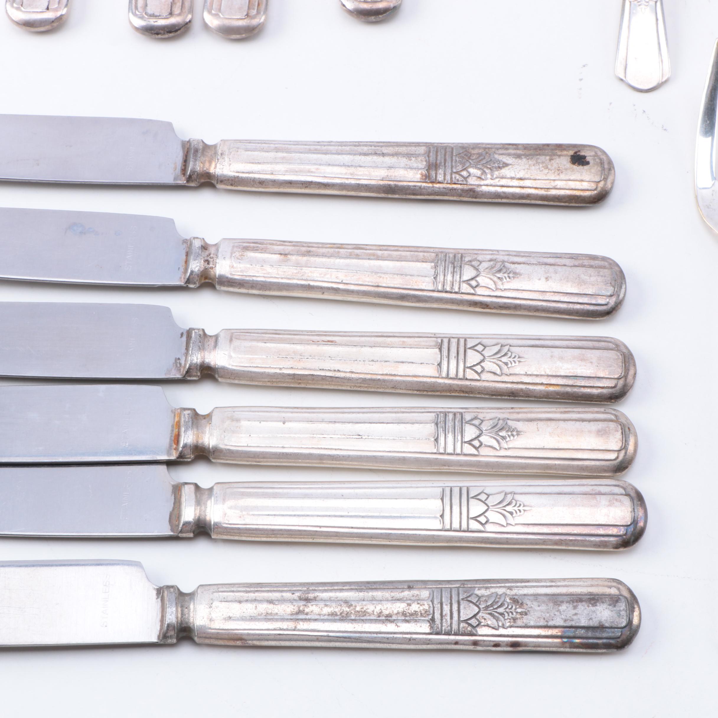 Court by International Silver Co. Silver Plate Flatware Set