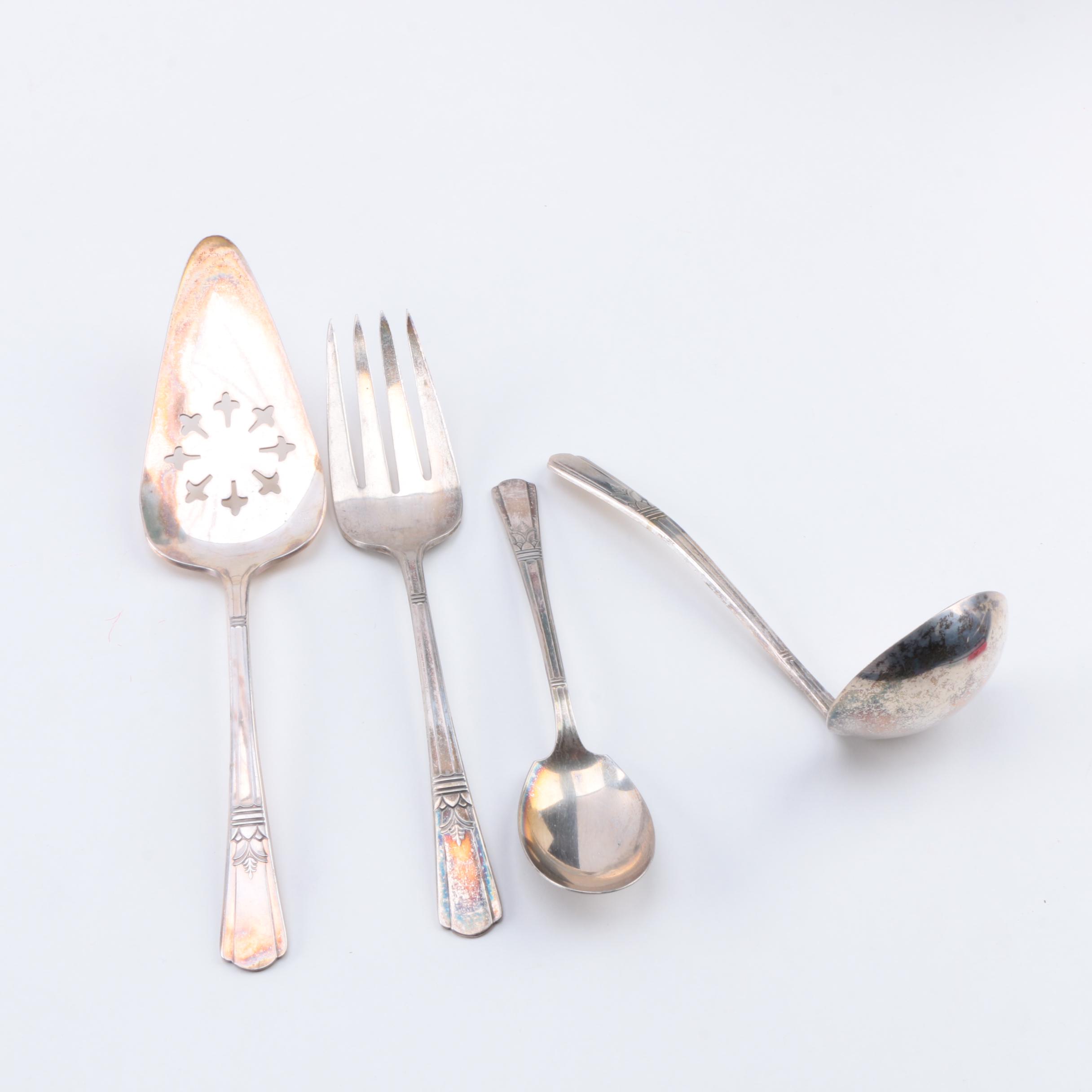 Court by International Silver Co. Silver Plate Flatware Set