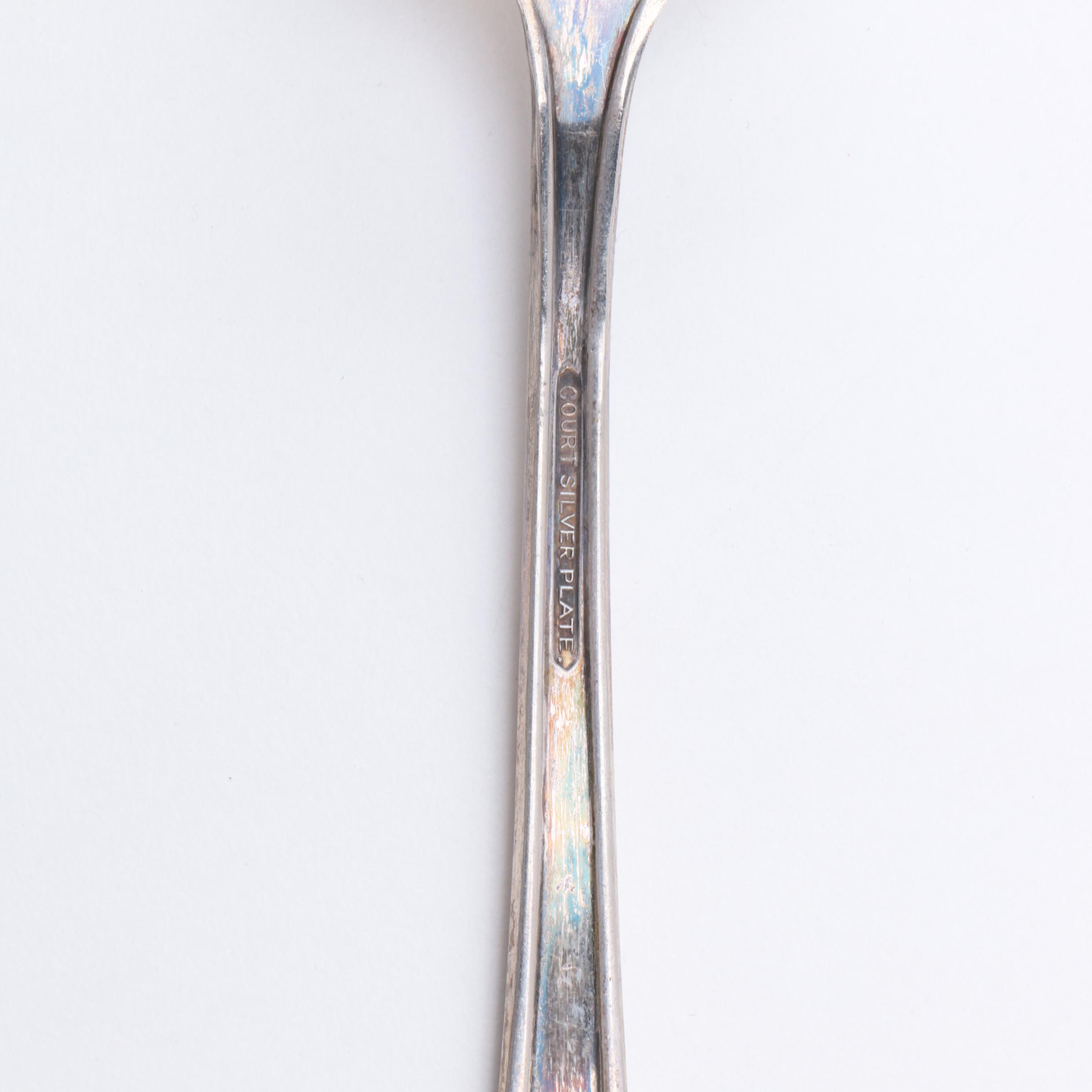 Court by International Silver Co. Silver Plate Flatware Set